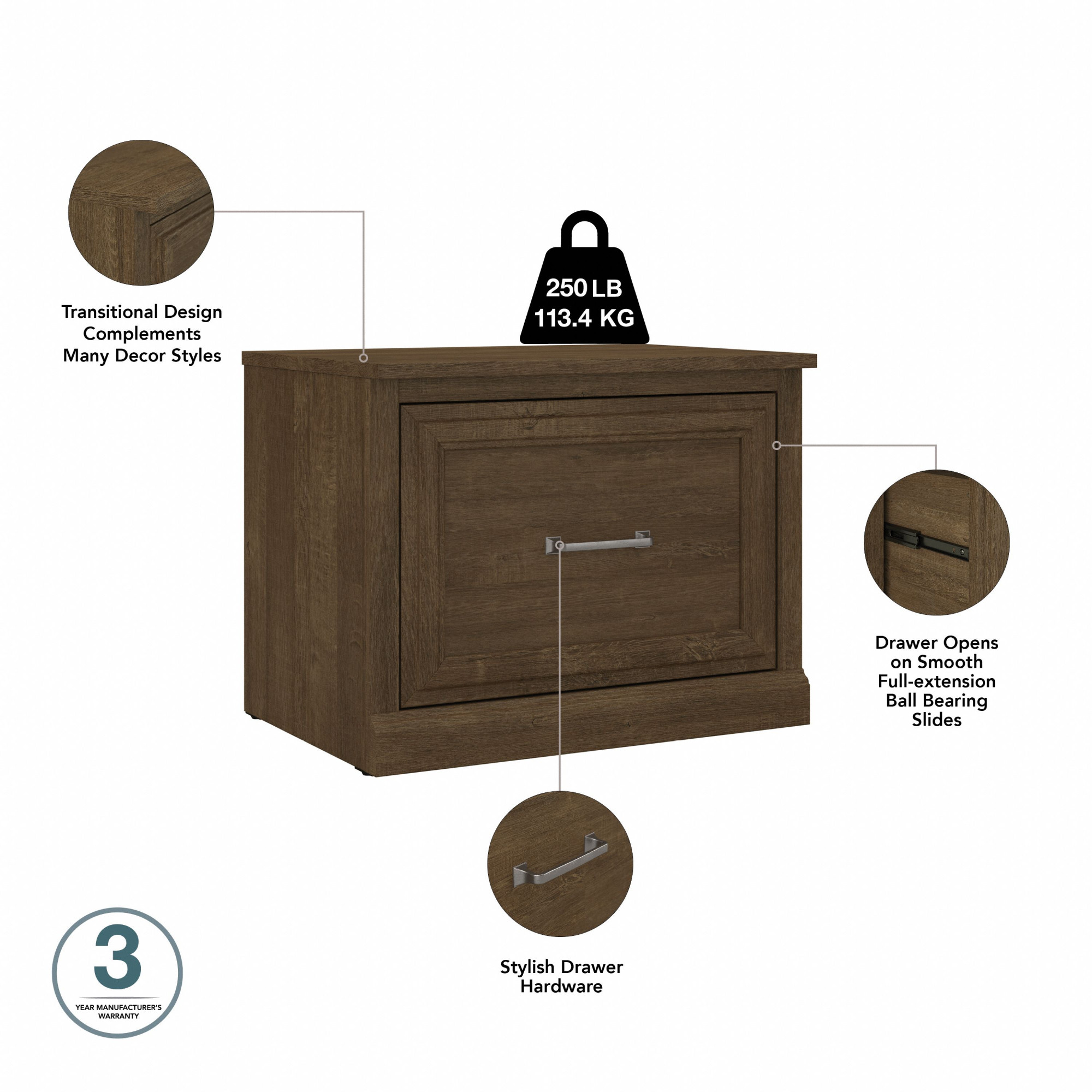 Bush Furniture WDS124ABR-03 Storage-Trunks - View #6