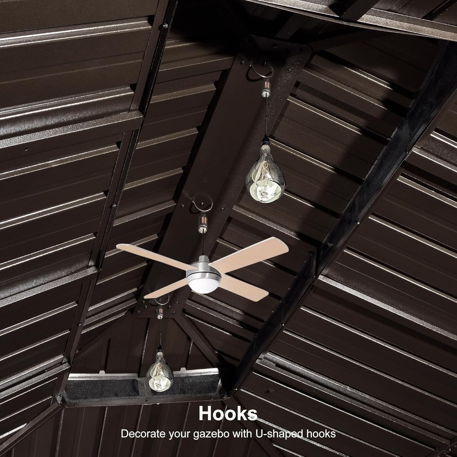 PURPLE LEAF LSMHS1320DB Wood-Resin-Gazebos - View #7