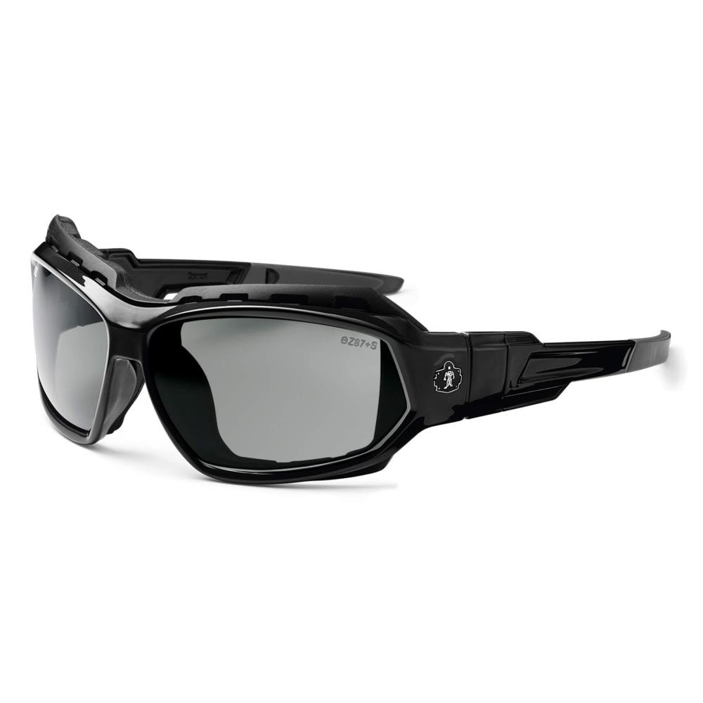 Skullerz Ergodyne Loki Safety Glassessunglasses Black Polarized Smoke Lens Impact Resistant