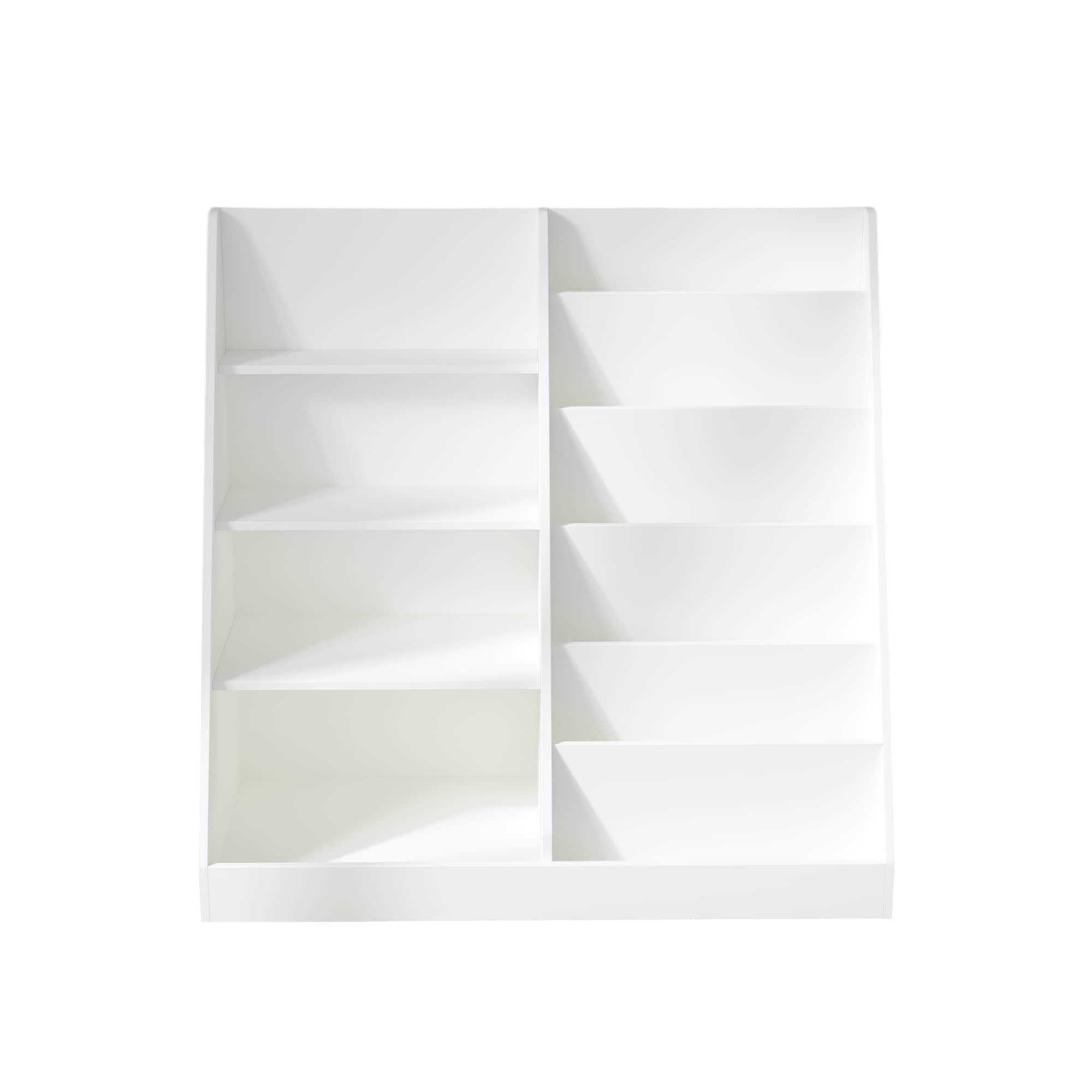CESICIA KB-003 White 4 -Compartment Kids bookcase ( 15.75-Inches W x 33.47-Inches H x 34.65-Inches D )