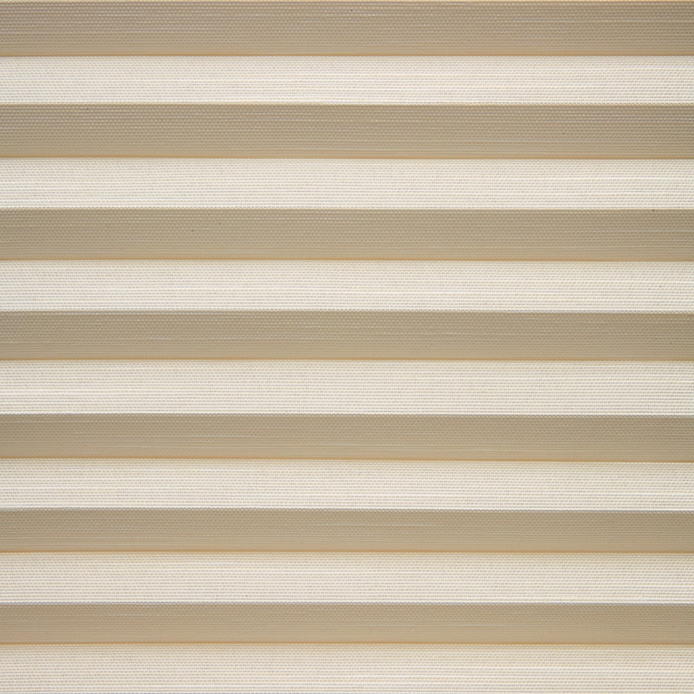 LEVOLOR 1923767 Heathered Cream Room darkening Polycotton 9/16-in Single Cellular shade swatch
