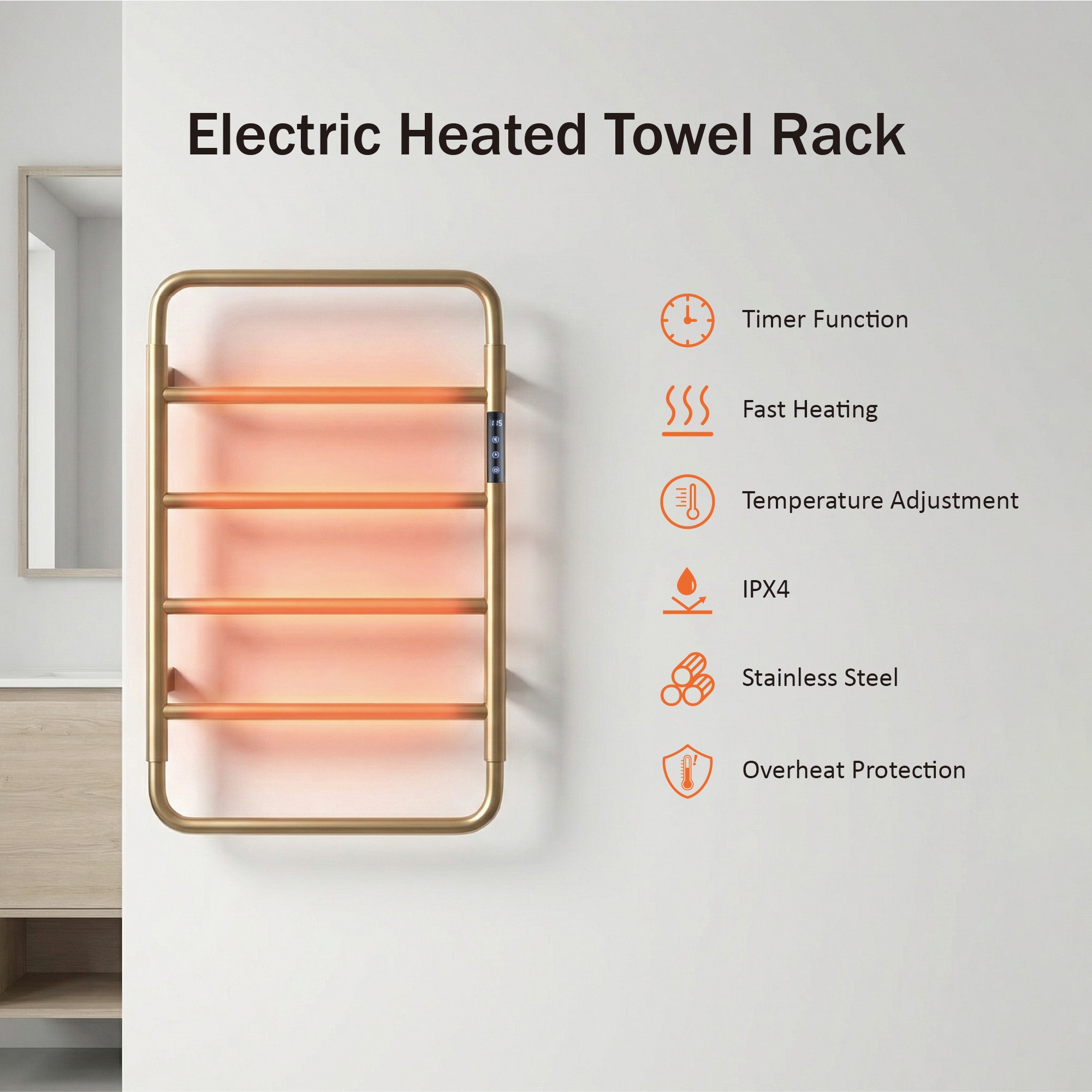 Trivework AQETW01-BG-4A-201Z Towel-Warmers - View #4