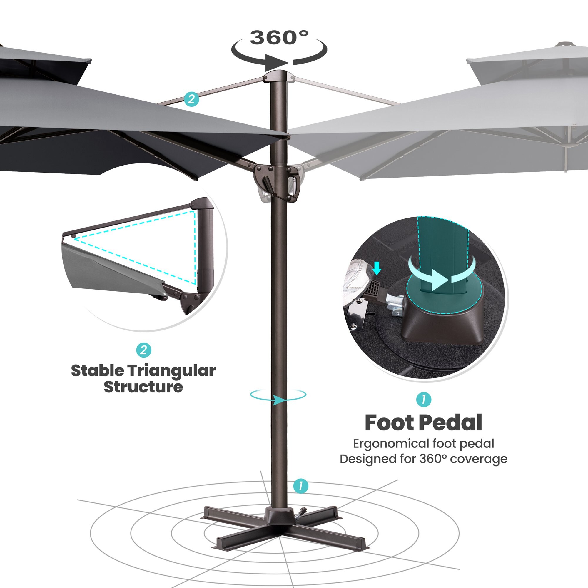 Crestlive Products CL-PU060DGY Umbrellas-2 - View #8