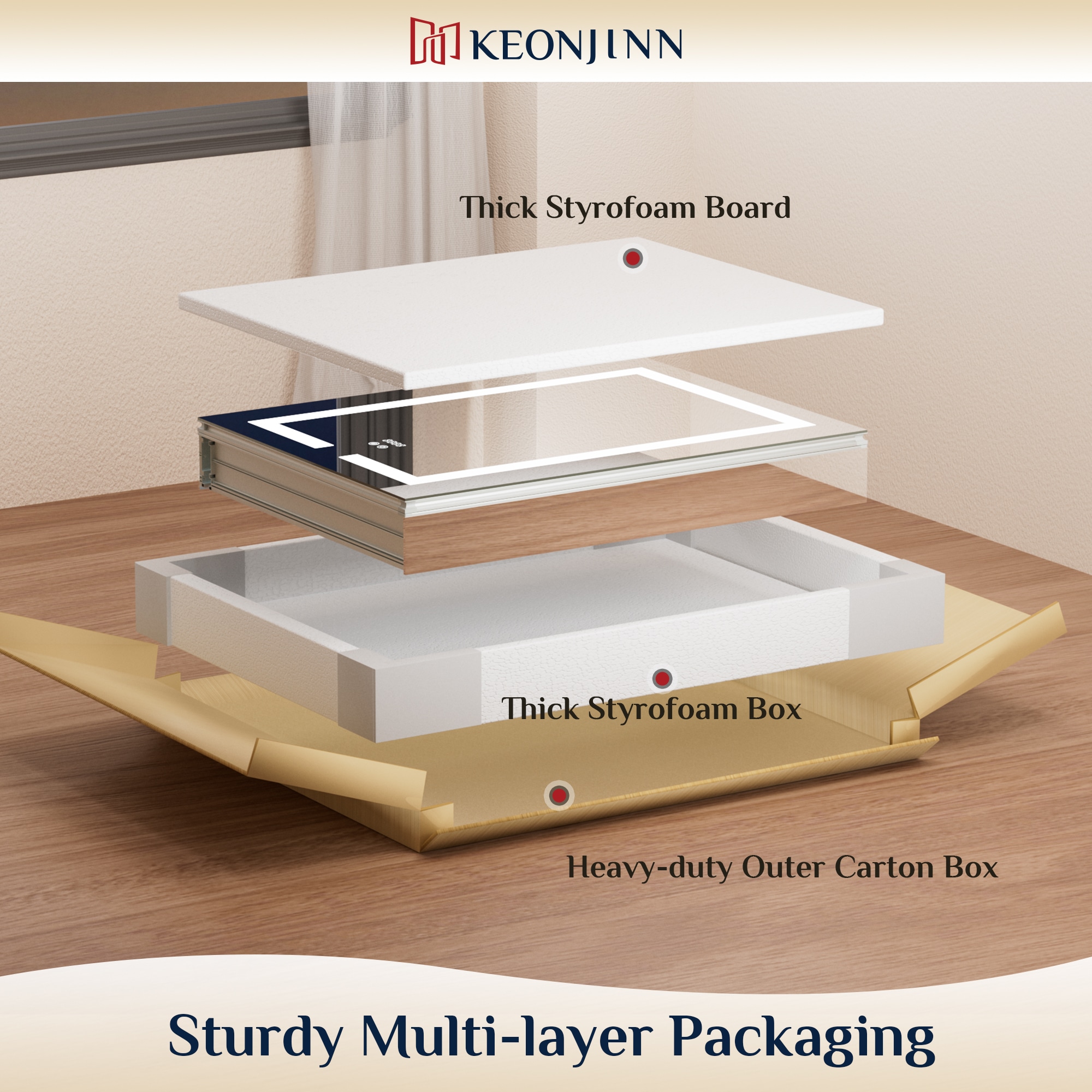 Keonjinn LW-JG-ZG-7681 Bathroom-Medicine-Cabinets - View #16