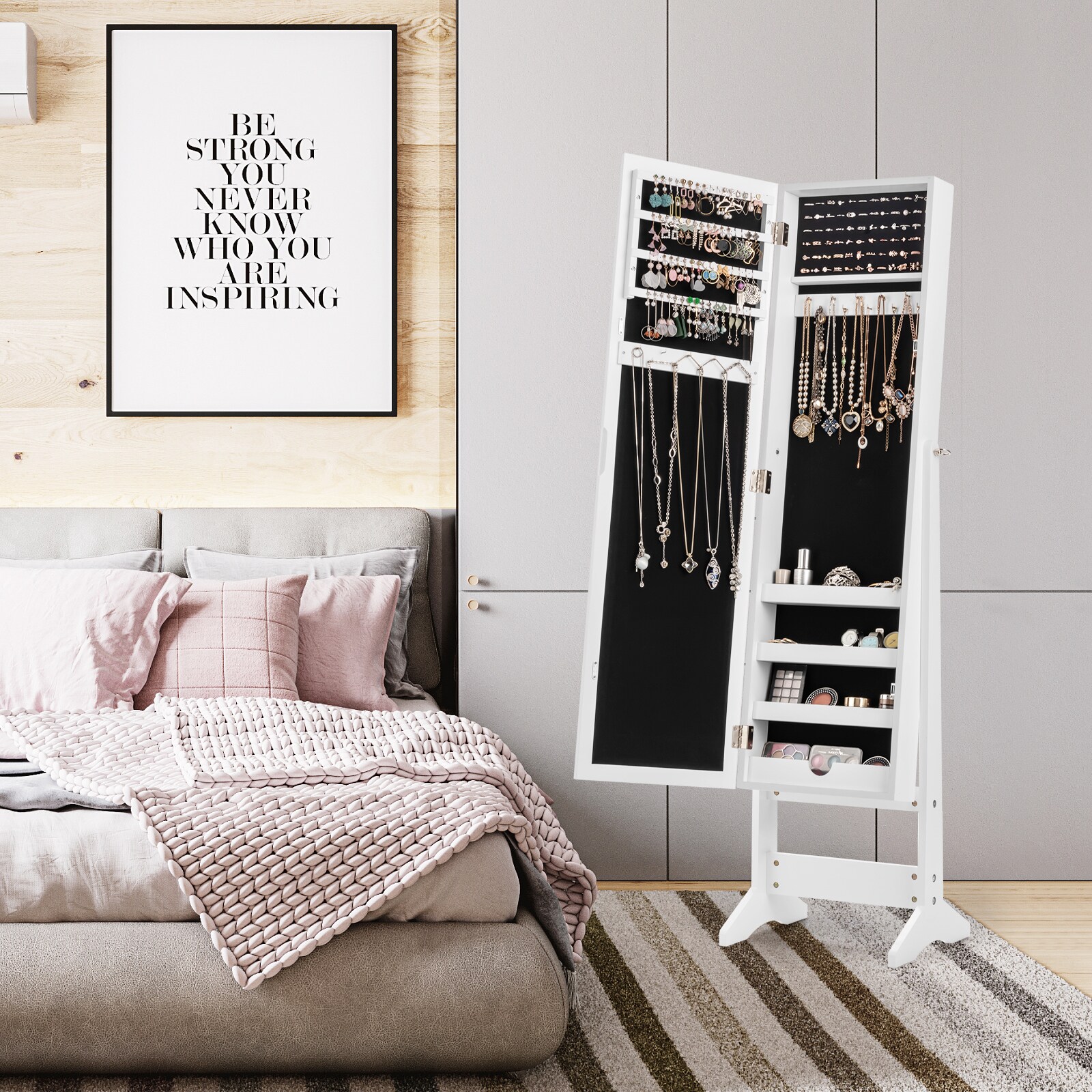 Slickblue D-CO-HW91466WH Jewelry-Armoires - View #7