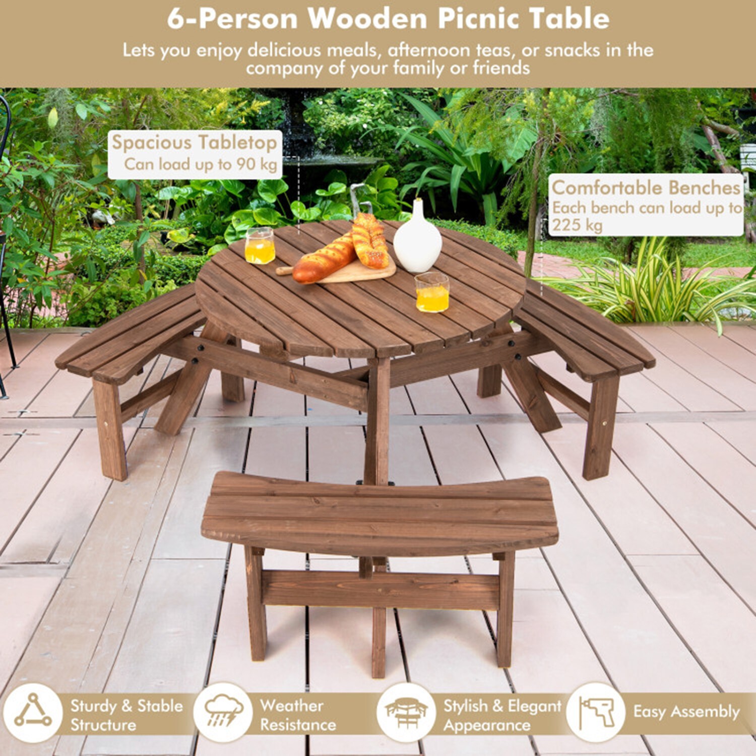 Mondawe 443-HY Picnic-Tables - View #7