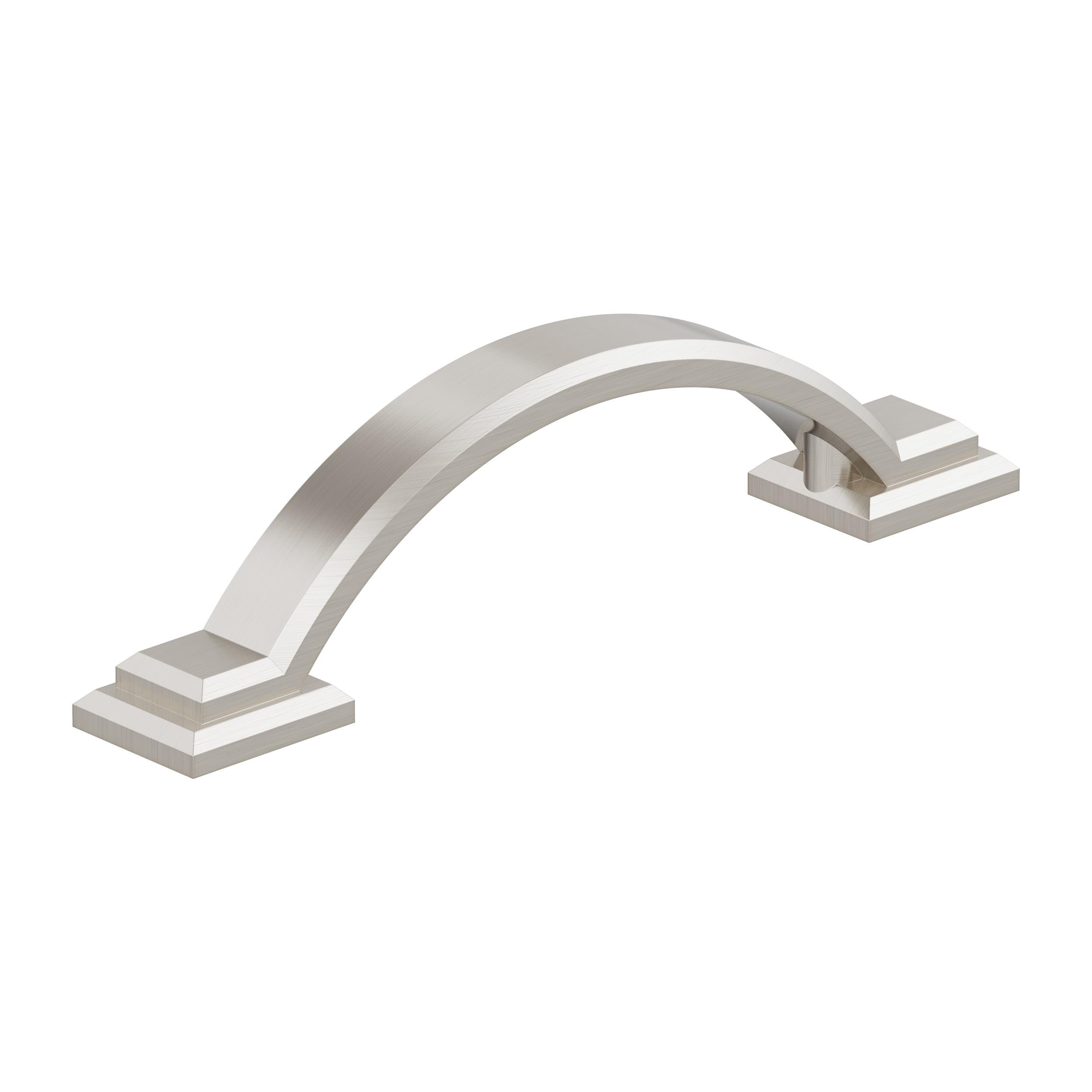 Amerock 10VMP37040G10 Sheffield 3-in , 76mm Center to Center Satin Nickel Arch Handle 10 -Pack