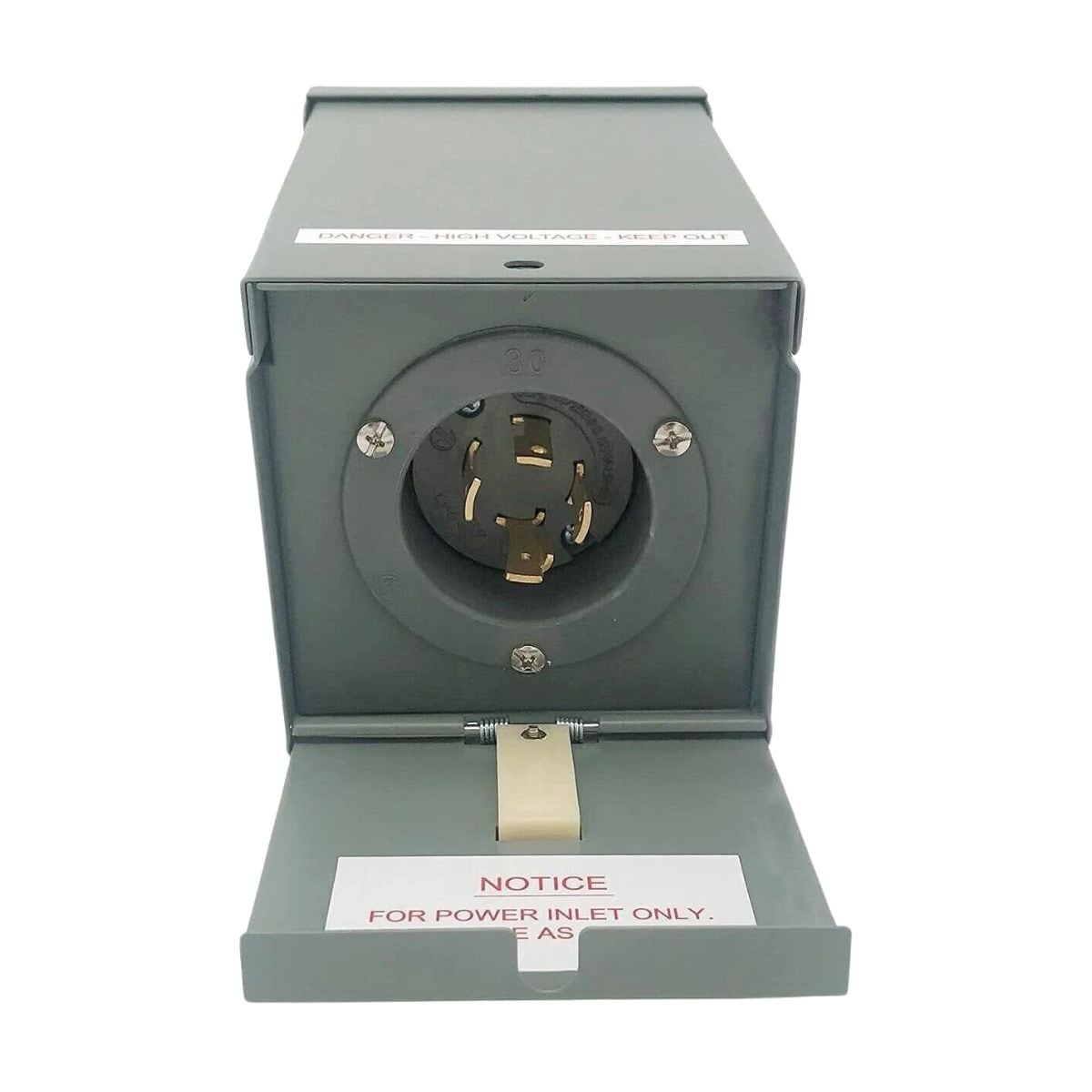 Connecticut Electric 30-Amp 1-Space Generator Power Inlet Box #EGSPI30
