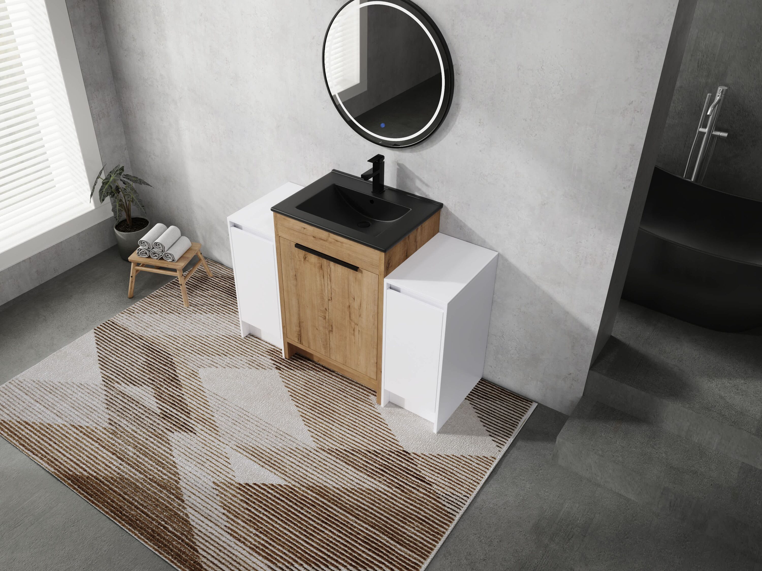Vynxaria LEXY1327-DJYS-SZT097 Bath-Vanity-Combo - View #3