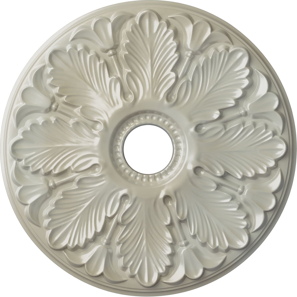 Ekena Millwork CM24MIFBS Milan 24.5-in W x 24.5-in L Painted Flash Blue Polyurethane Whole Ceiling Medallion