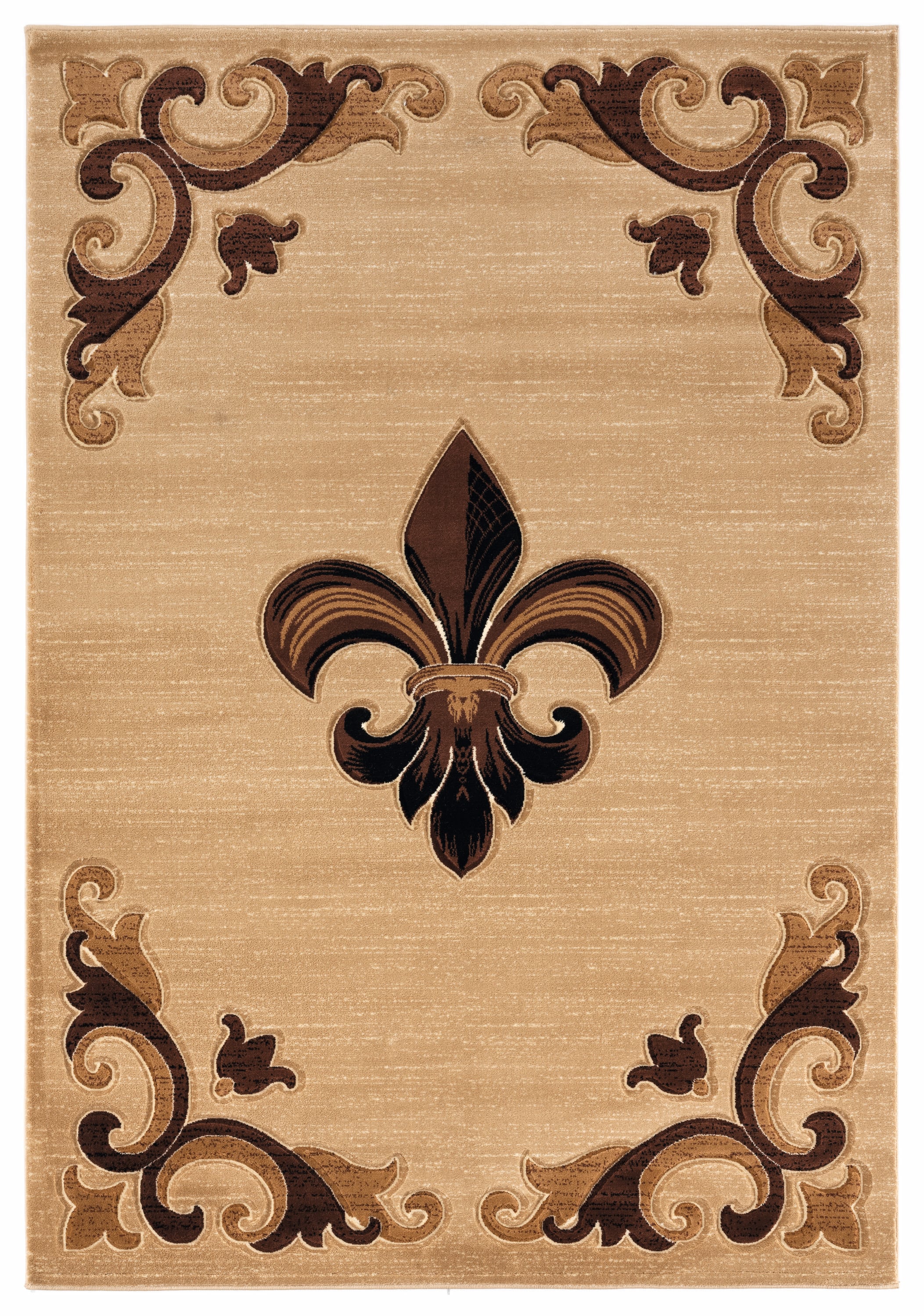 United Weavers Of America 2050 11726 24 Bristol 2 x 3 (ft) Polypropylene Beige Rectangular Indoor Medallion Area rug