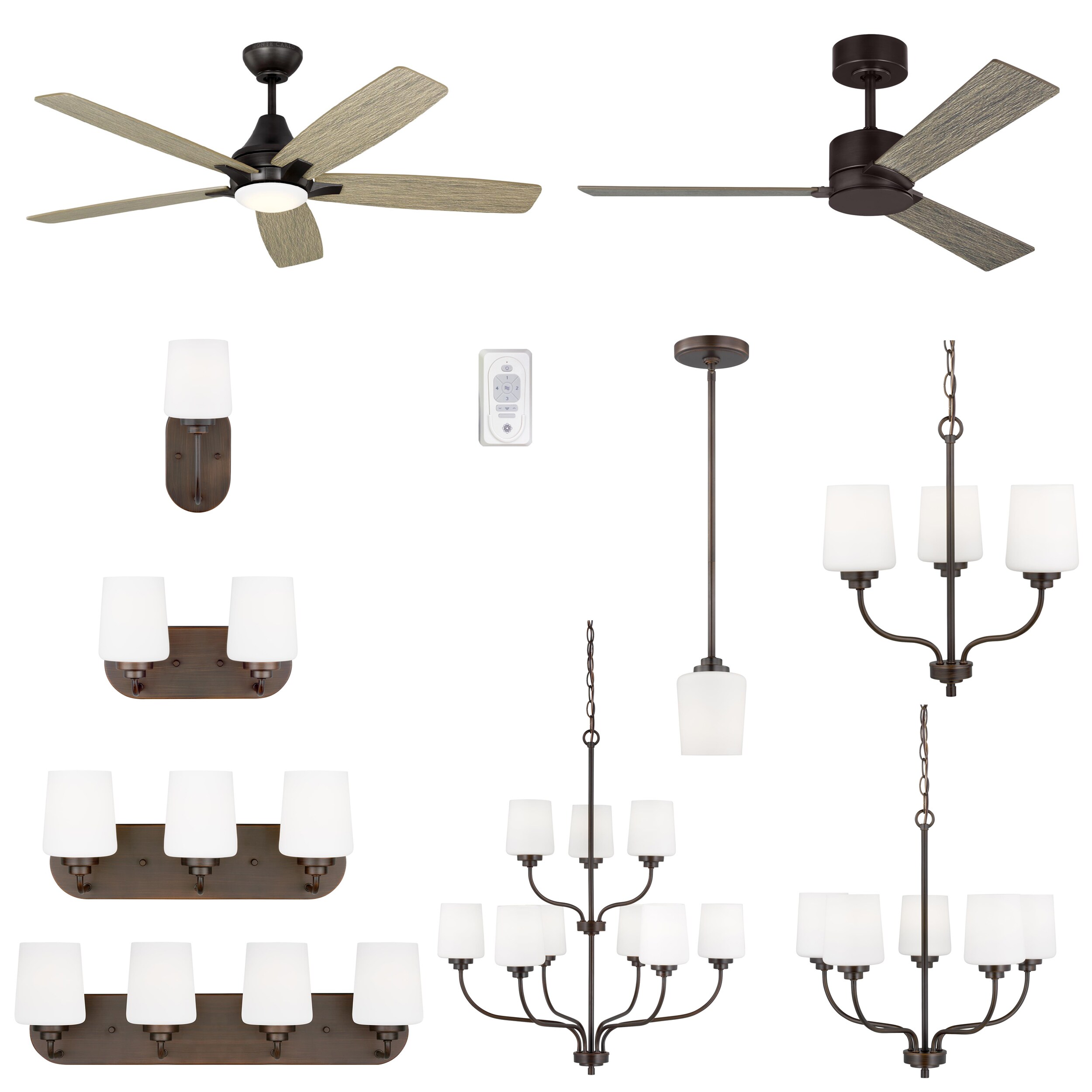 Generation Lighting   Windom Traditional Bronze Collection