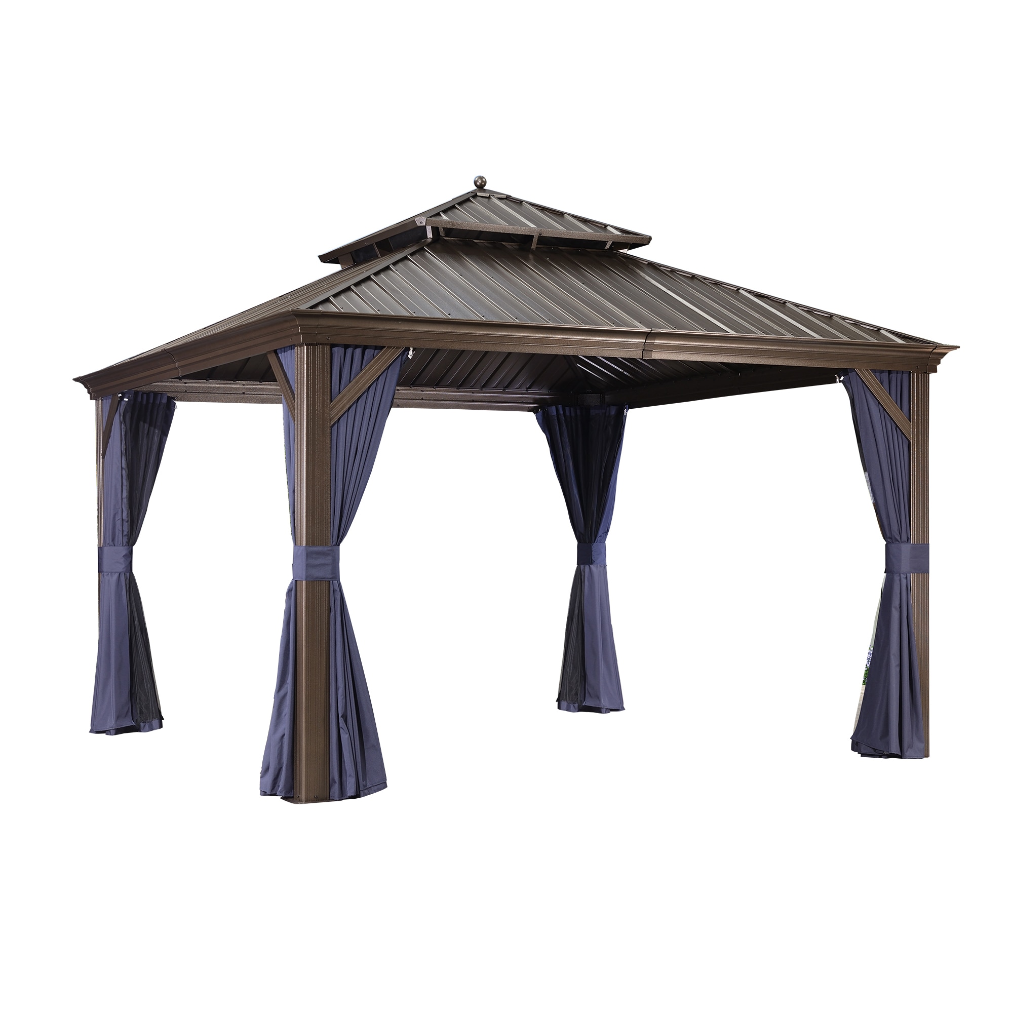 PURPLE LEAF LSMHS1212DNB Wood-Resin-Gazebos - View #2