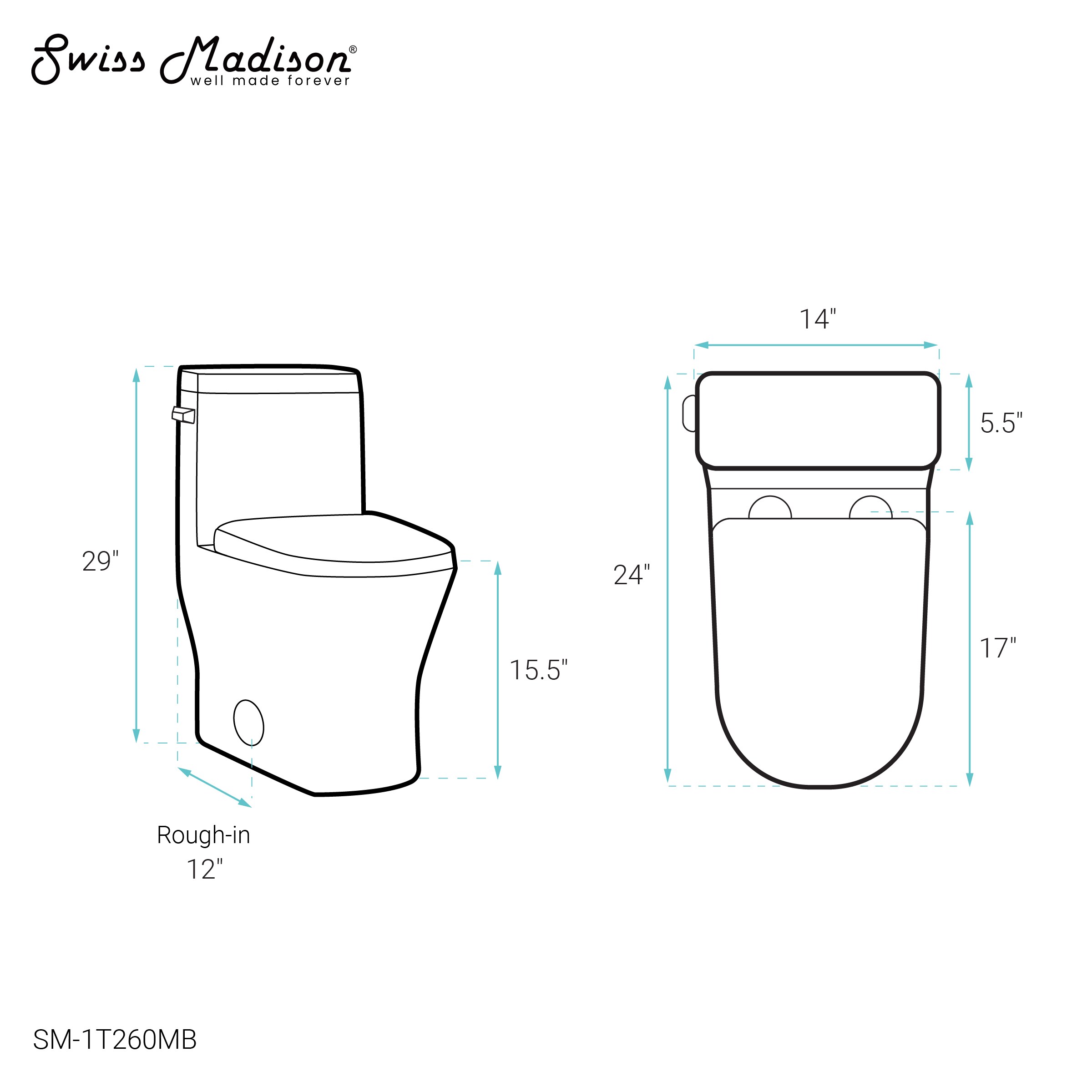 Swiss Madison SM-25-1TMLT06MB toilets - View #8