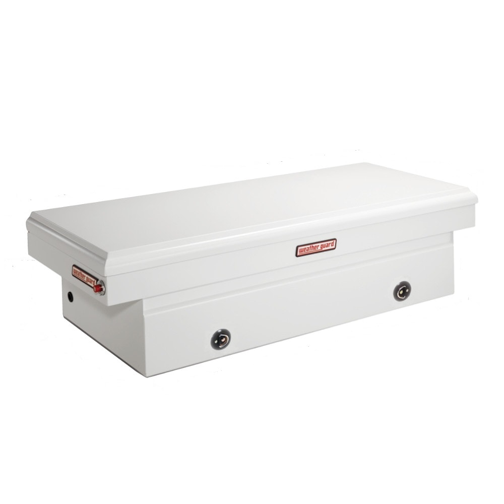 WEATHER GUARD 116-3-02 71.5-in x 27.5-in x 18.5-in White Steel Top Mount Truck Tool Box