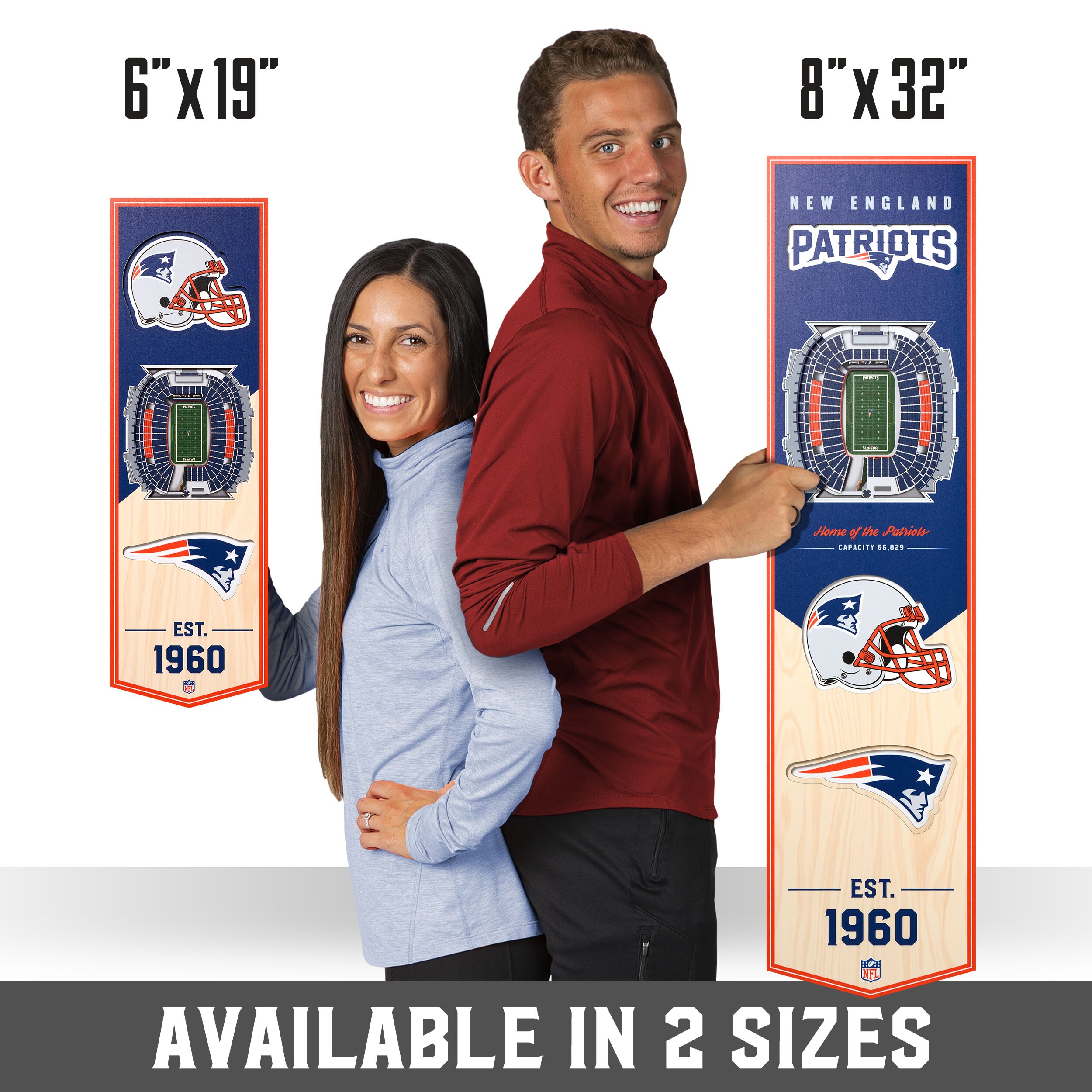 Lids New England Patriots 12 x 8 Sports Bar Metal Sign