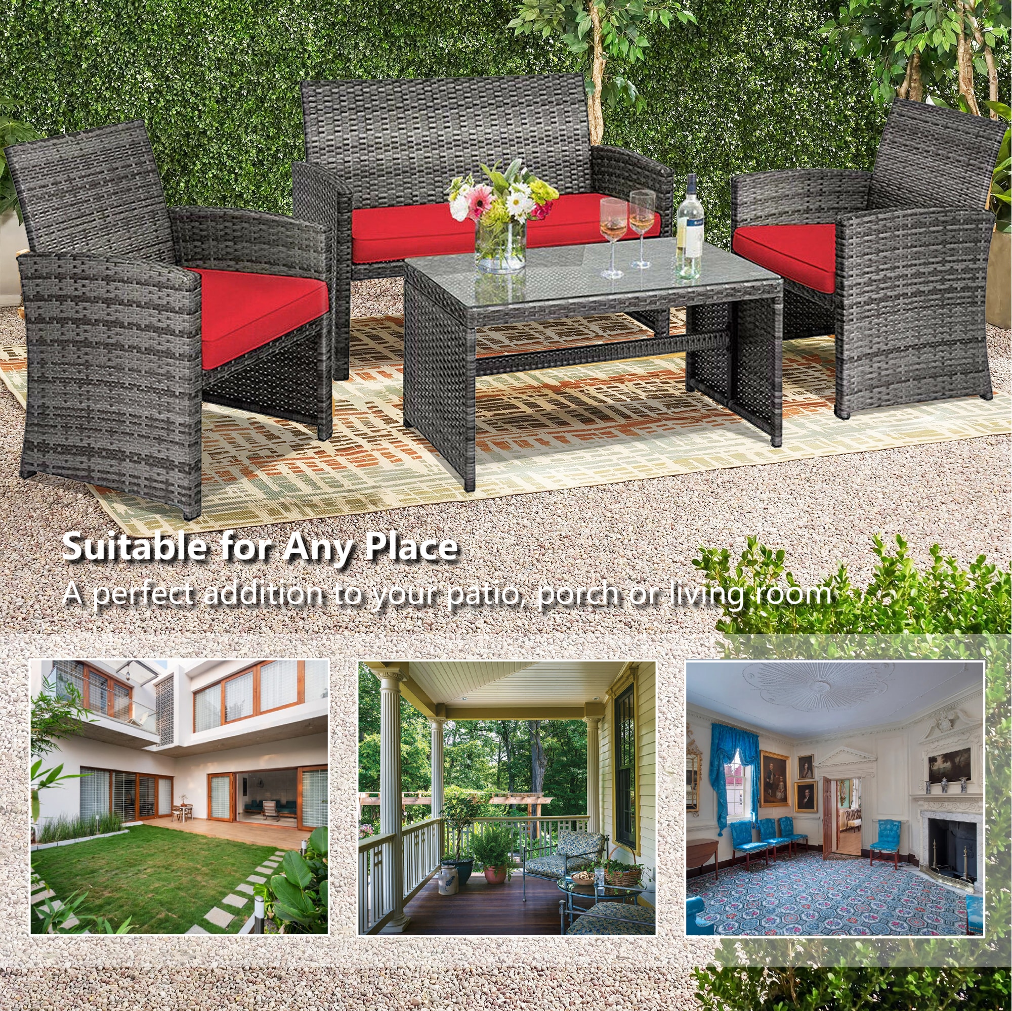 Forclover ALLC-21BK Patio-Conversation-Sets - View #5
