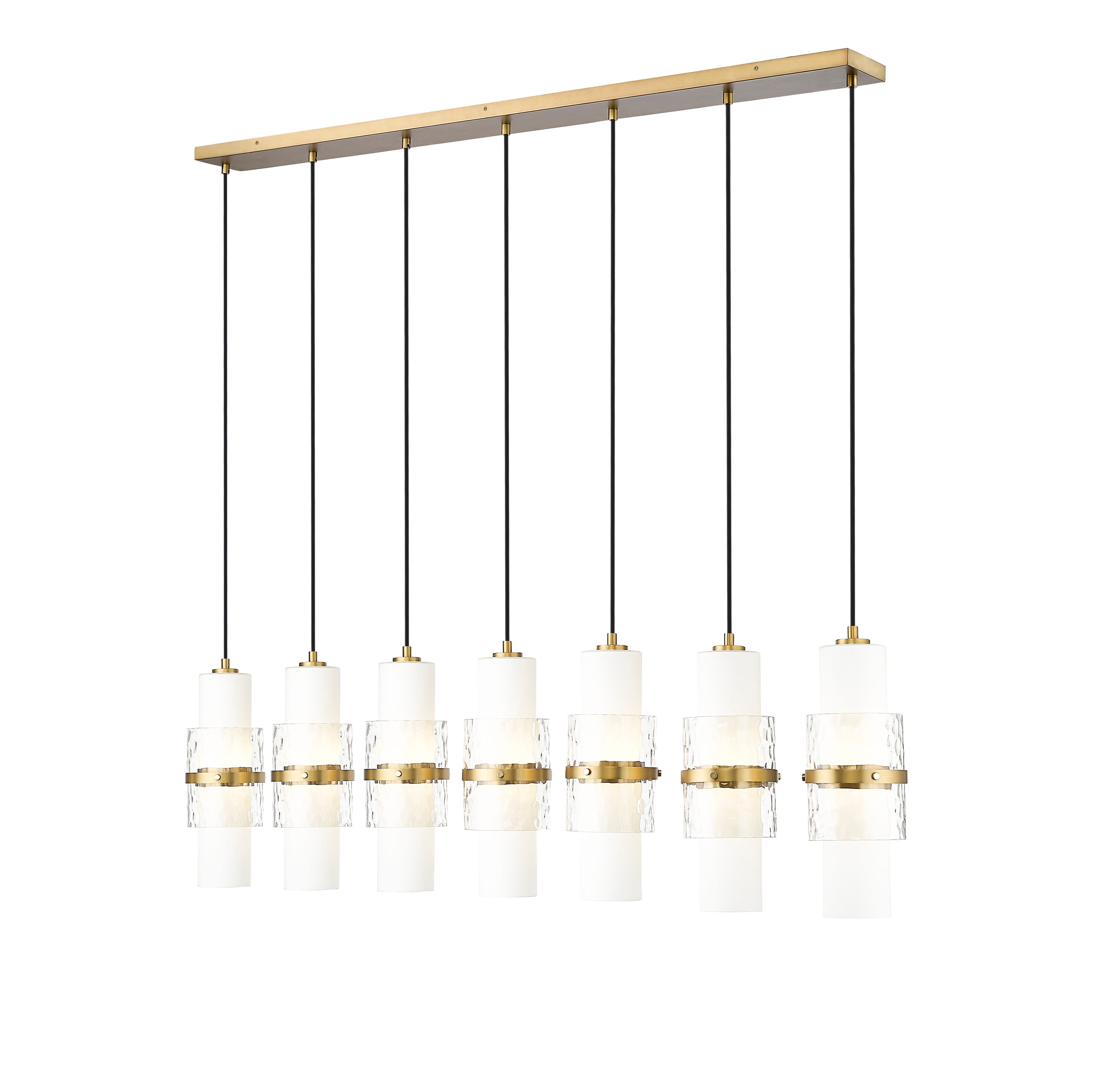 Z-Lite Cayden 7-Light Gold Modern/Contemporary Chandelier 1946P-7L