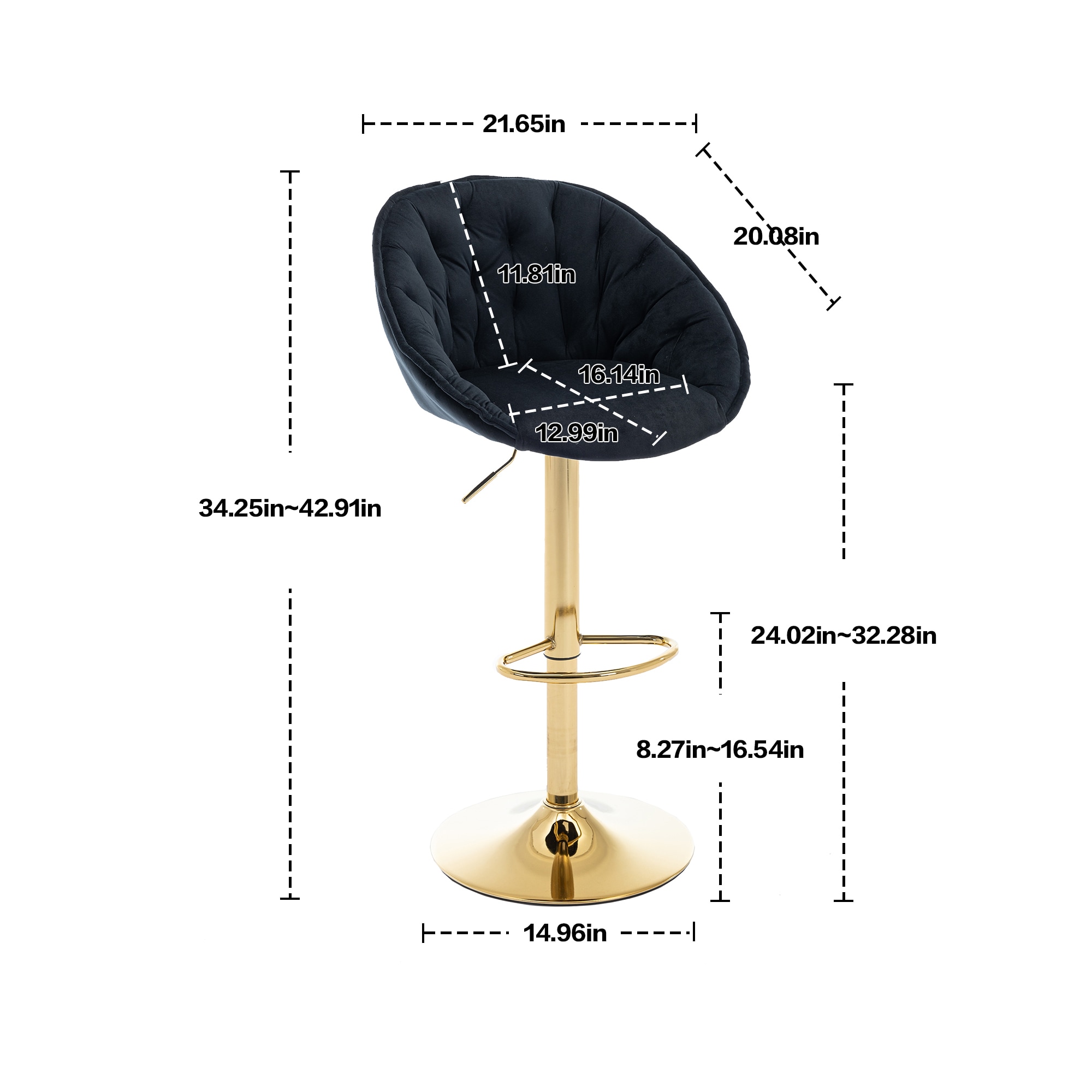 AHIOU HOME ATM-HFSN-997BK stools - View #8
