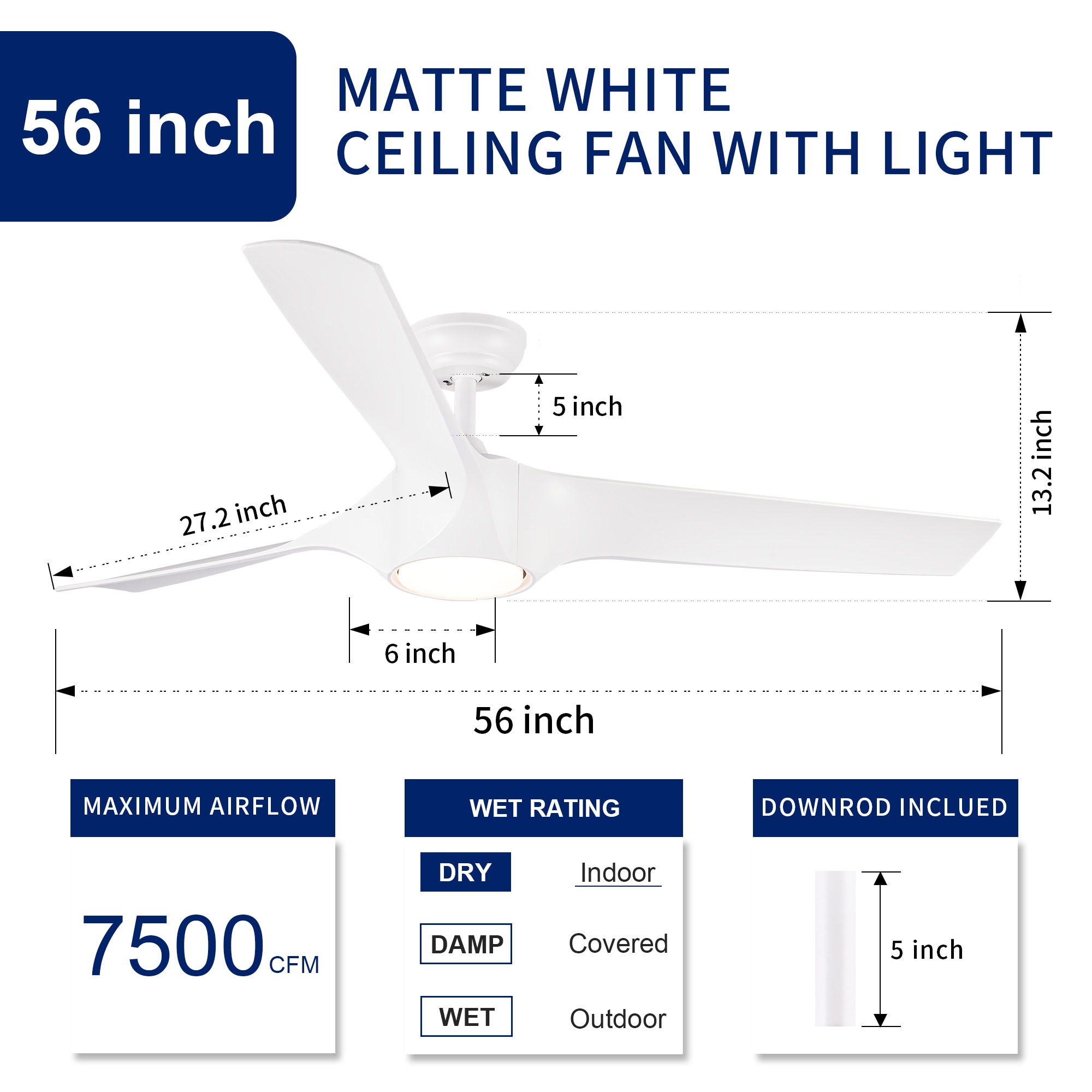 YUHAO LSDC1125WH56 Ceiling-Fans - View #10