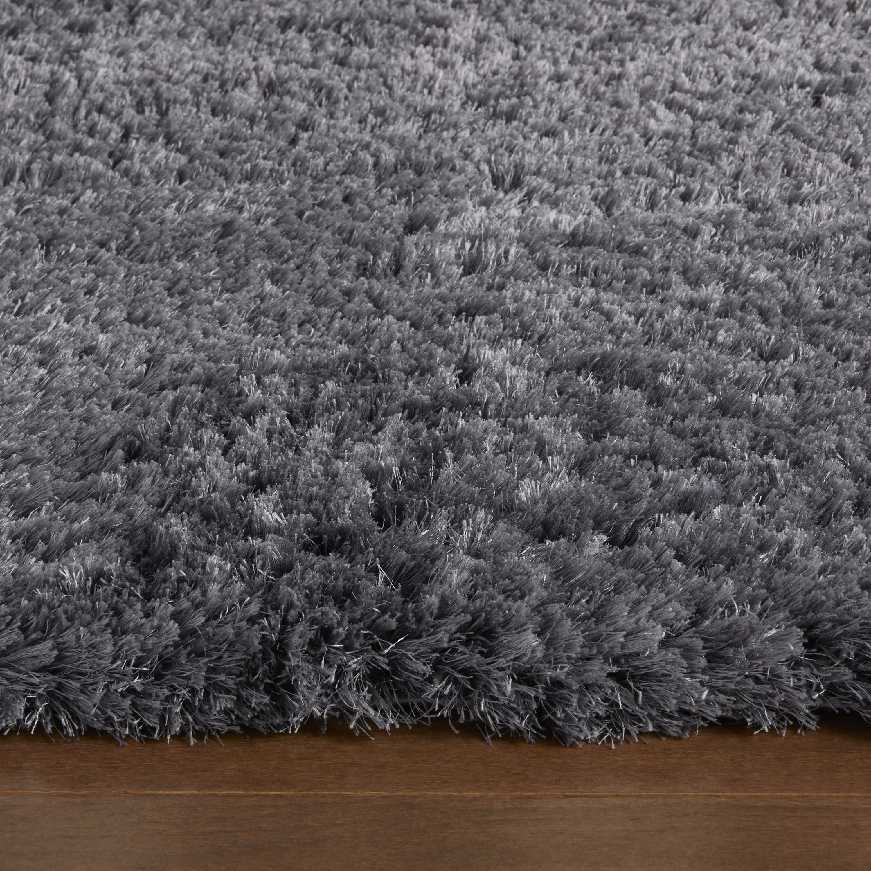 Everloom Royal Shag 8 X 10 (ft) Charcoal Indoor Solid Area Rug at Lowes.com