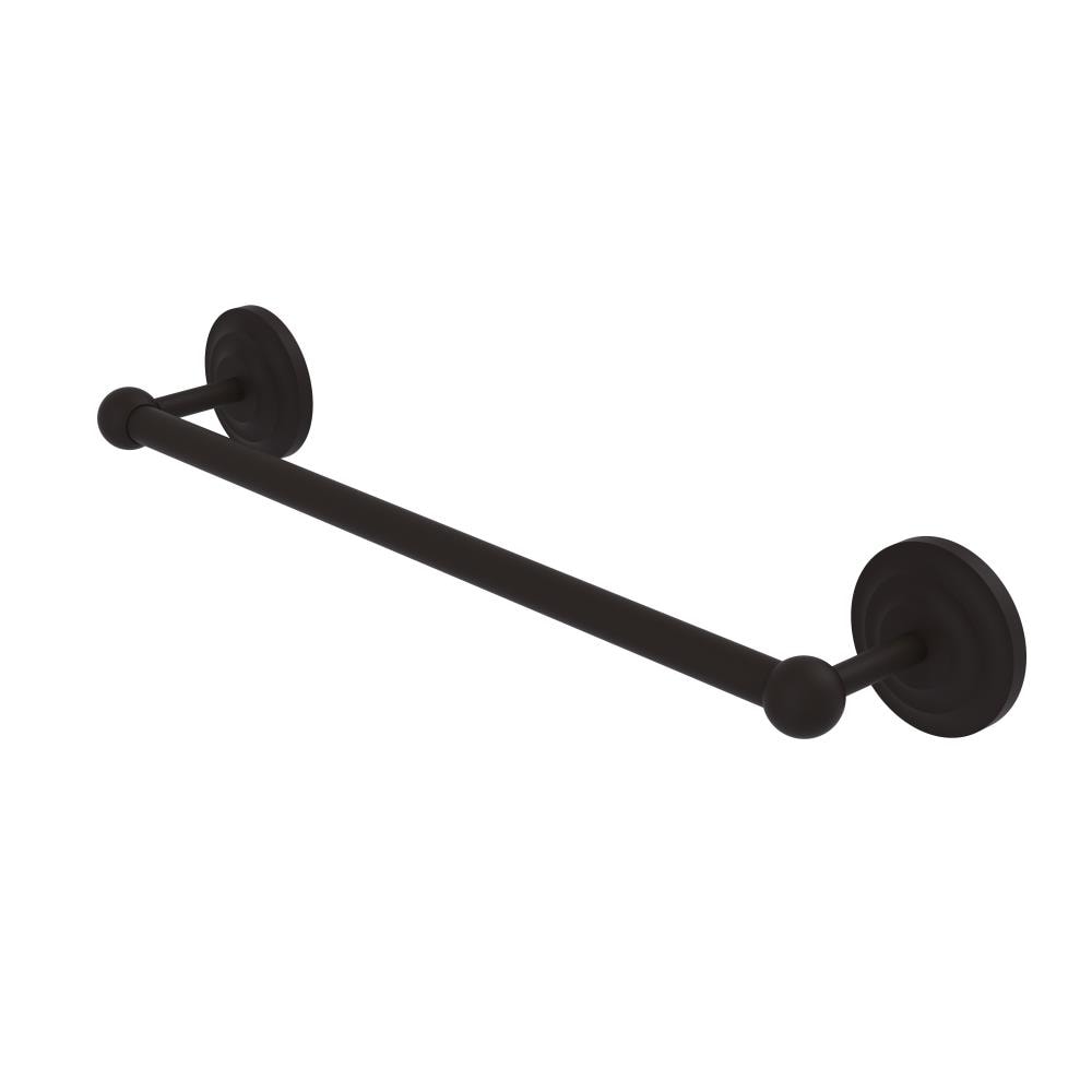 Allied Brass PQN-41/18-ORB Prestige Que New 18-in Oil-rubbed bronze Wall mount Single Towel Bar