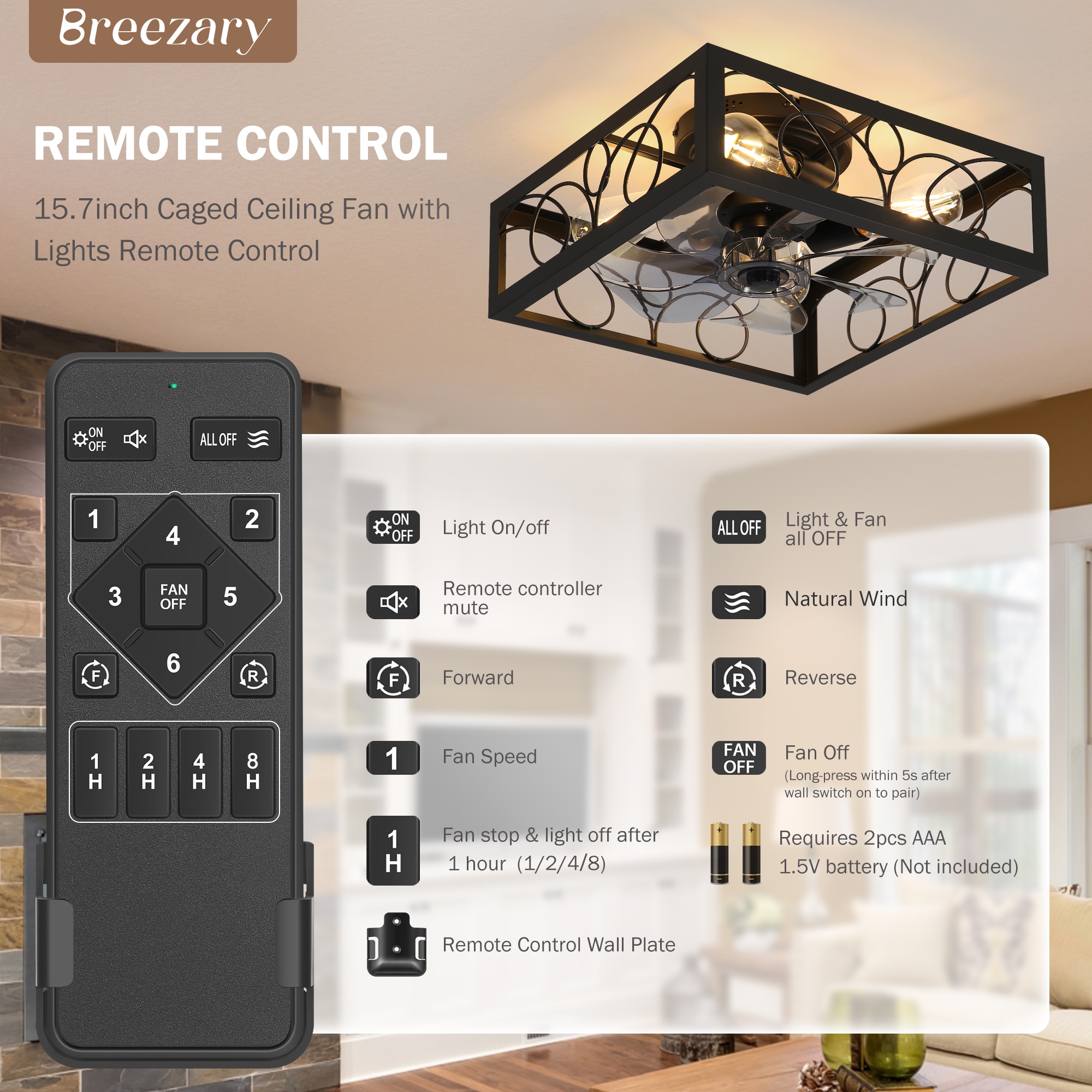 Breezary 35033-BK Ceiling-Fans - View #9