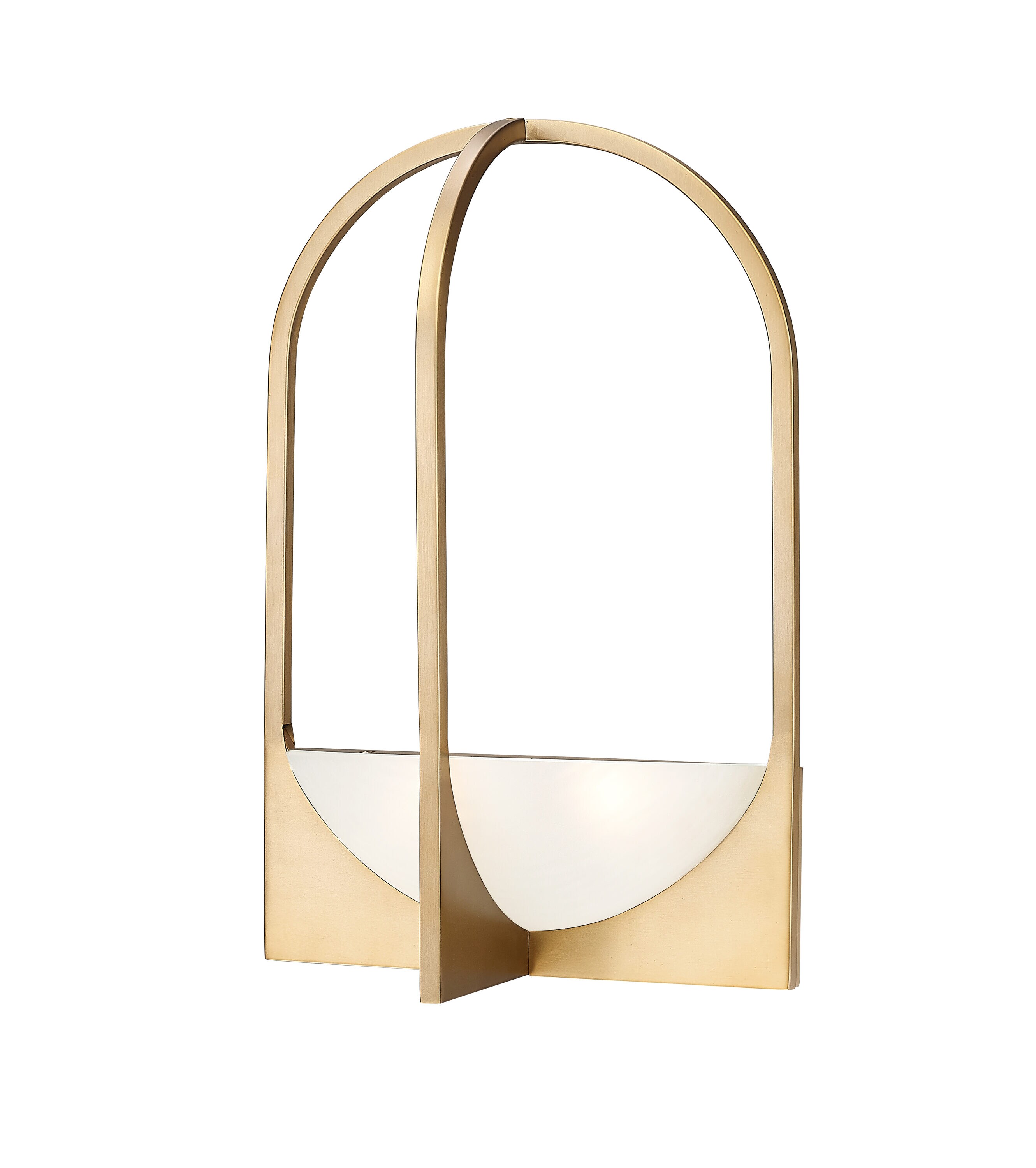 Z-Lite 1947-2S-MGLD Devon 12-in W 2 -Light Brushed Gold Transitional Wall Sconce