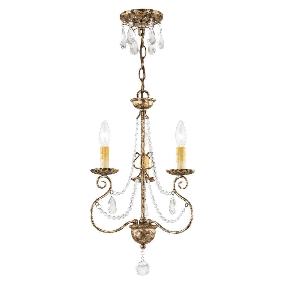Livex Lighting 51903-36 Isabella 3-Light Distressed Bronze Traditional Chandelier