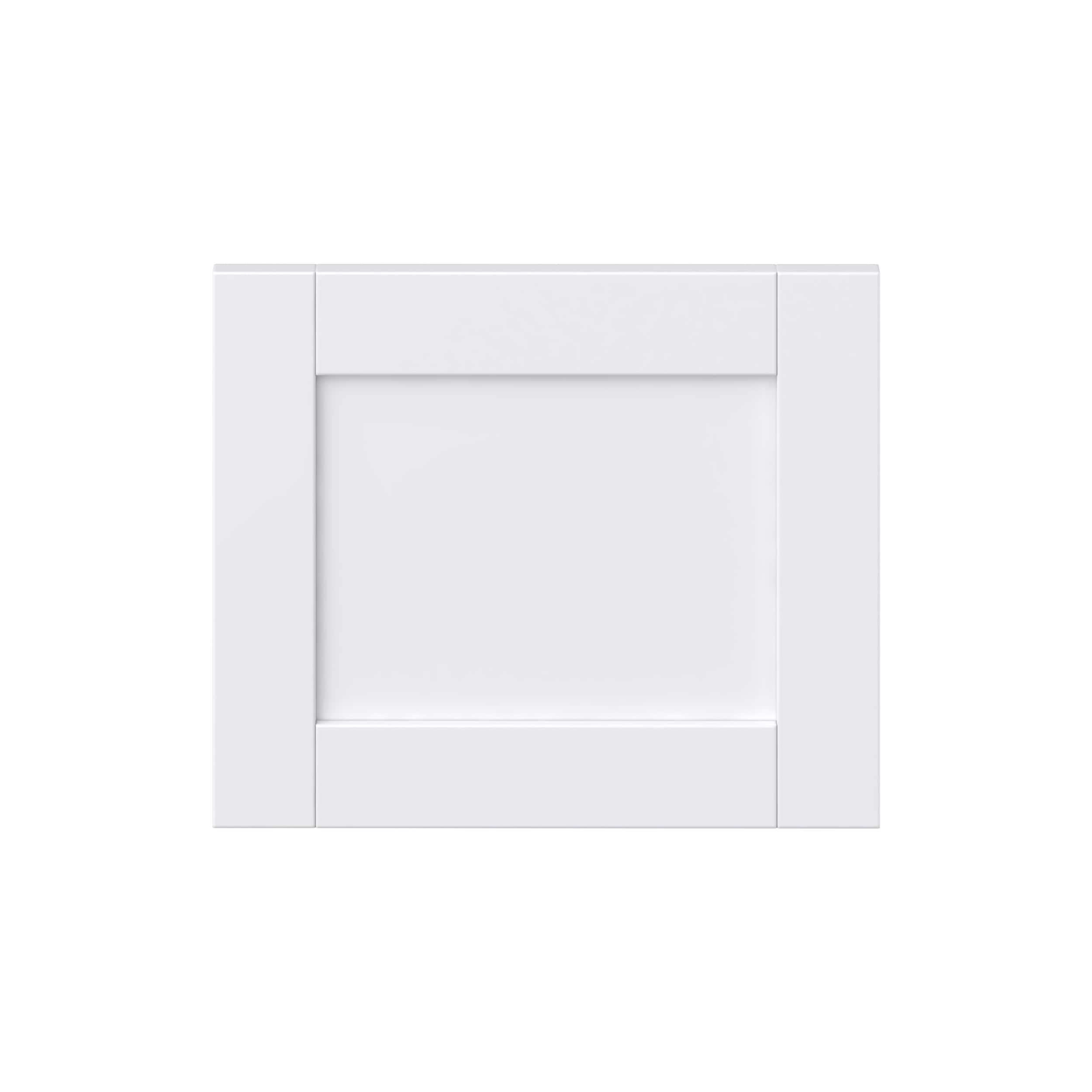 Hugo&Borg DSDF1815-RM Rosemont 18-in W x 15-in H Glacier White Laminate Shaker Base cabinet drawer fronts (Fits 18-in base box )