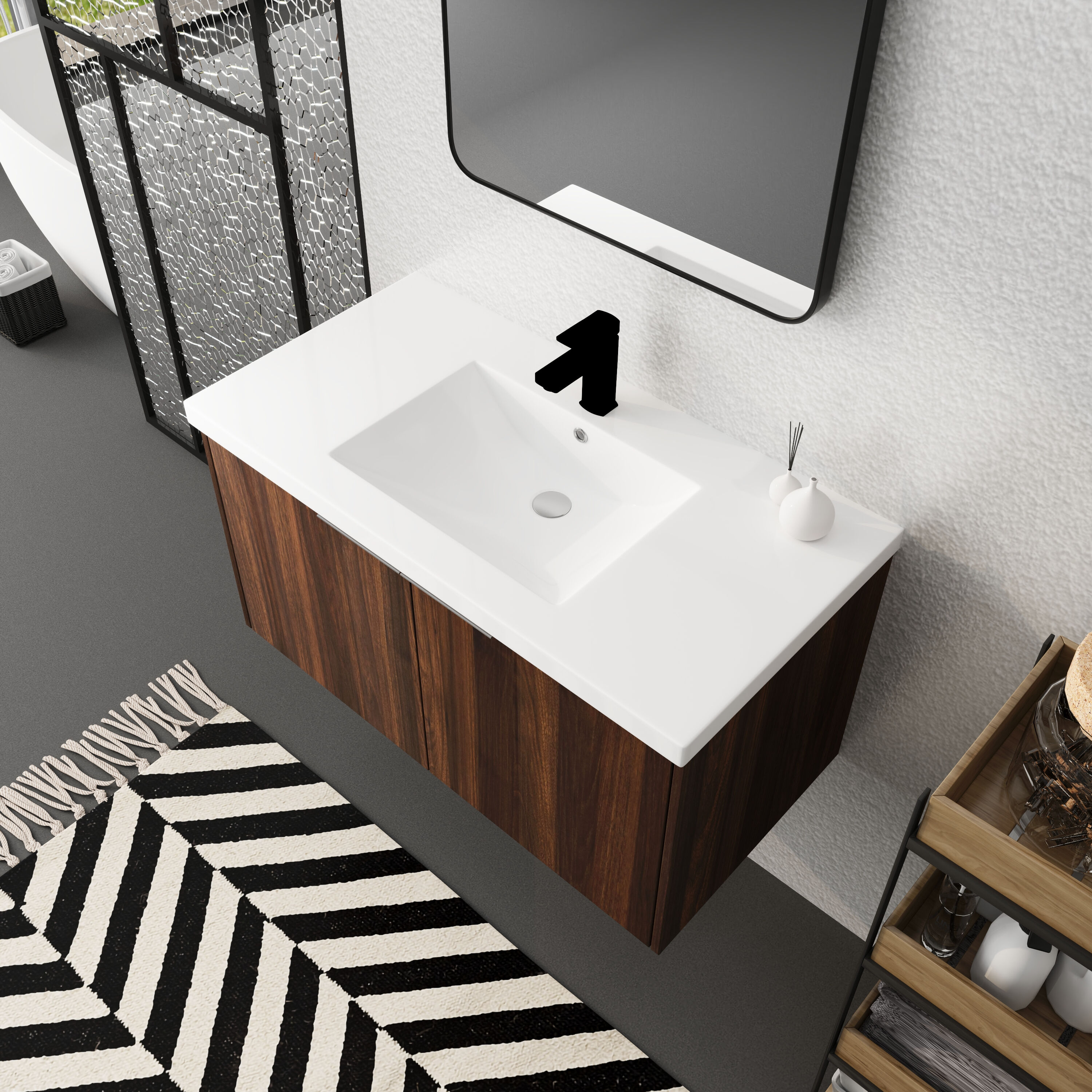 Wooakway FXLS0606-605BV052 Bath-Vanity-Combo - View #9