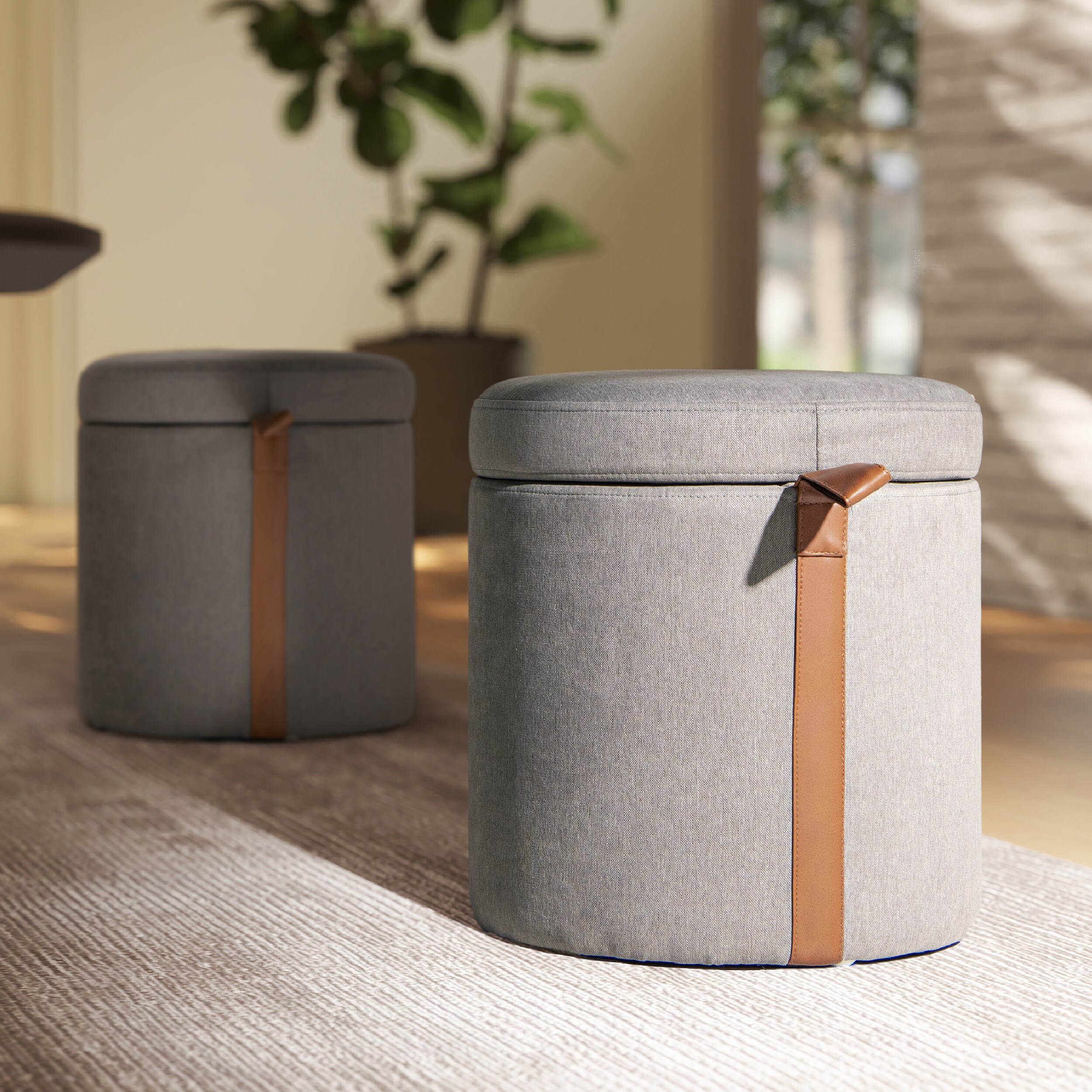 Jennifer Taylor Home LD015U023-84670 Indoor-Ottomans - View #2