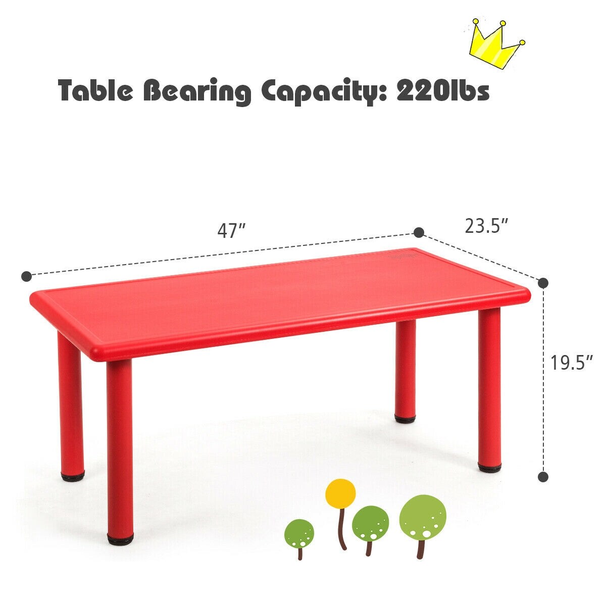 CASAINC WF-HYSN-64567RE Kids-Play-Tables - View #5