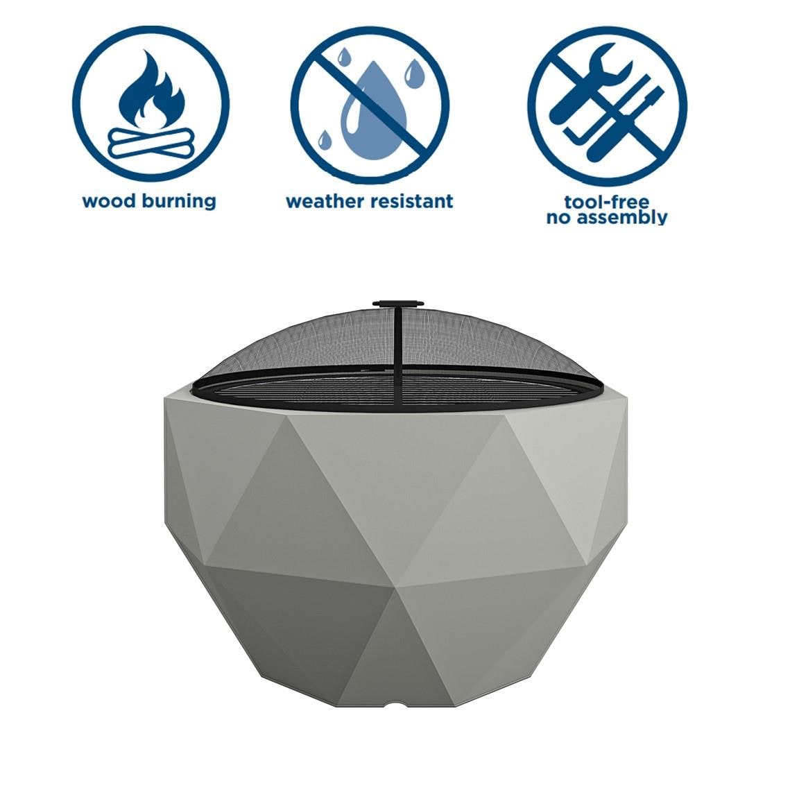 Cosco 87841GRY1E Outdoor-Woodburning-Firepits - View #5