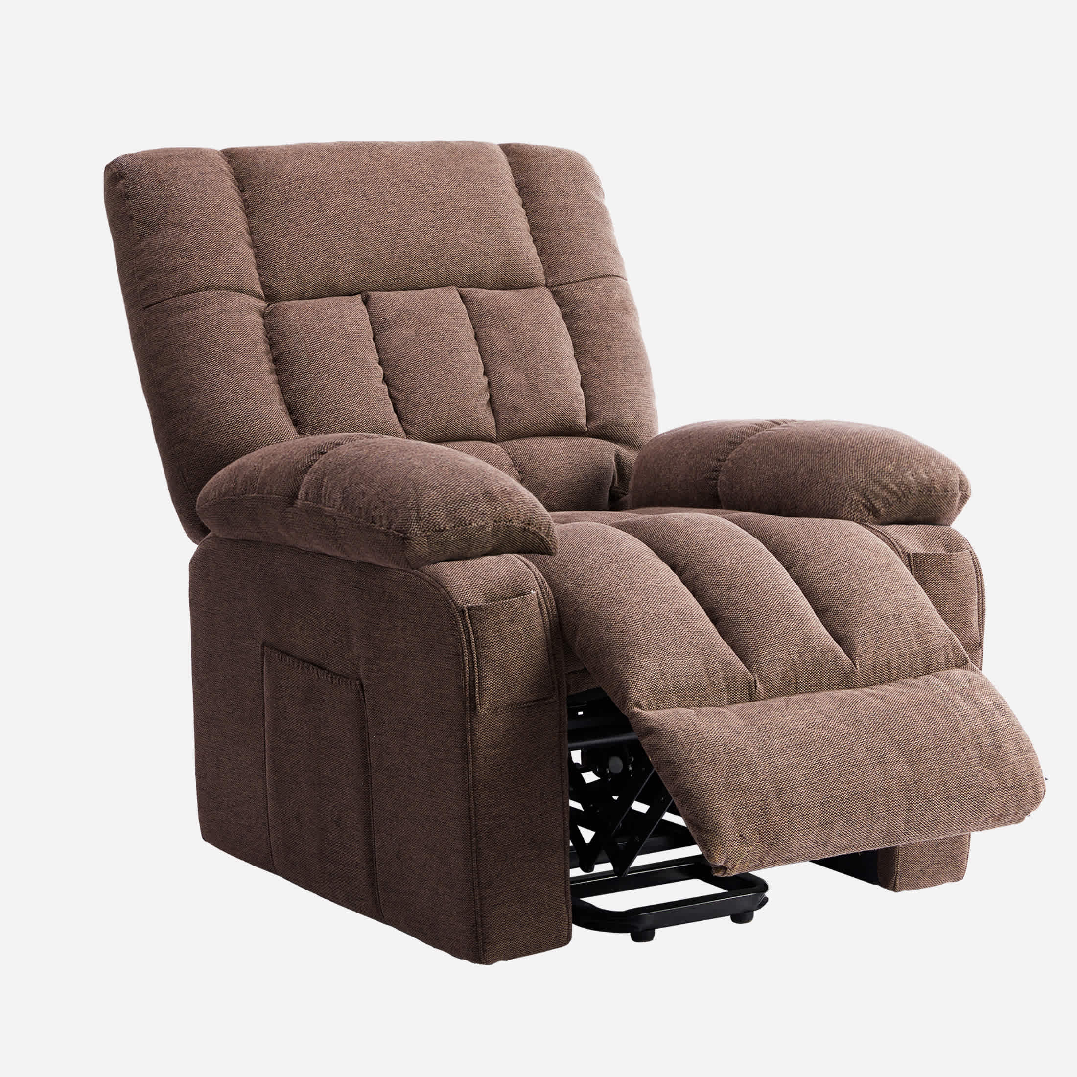 Bestier Power Recliner Chair with Massage Heating and Adjustable Backrest Footrest