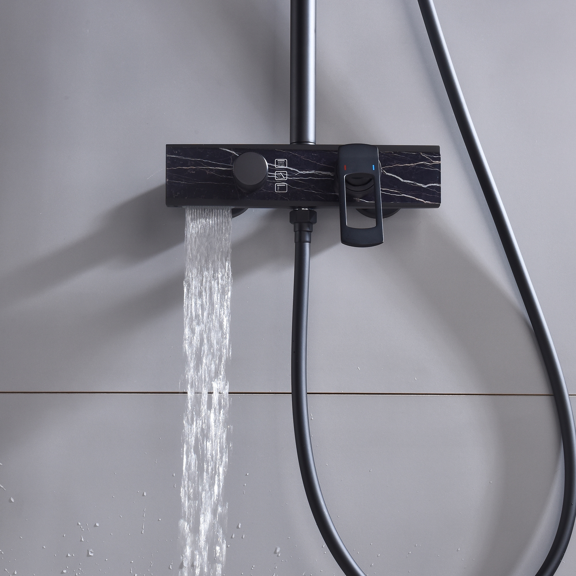 WELLFOR WB-SH004MB Showerhead-Bar-Panels - View #7