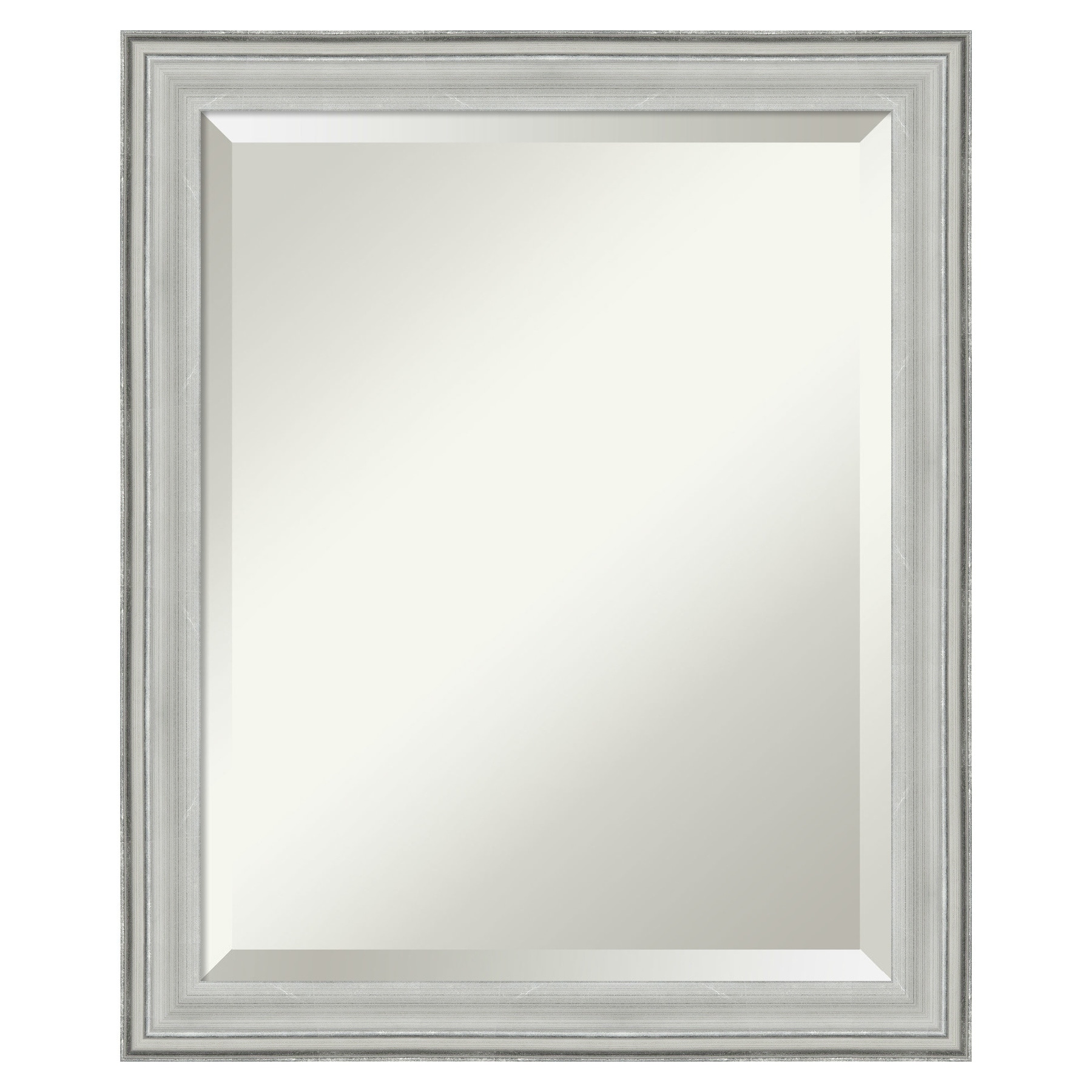 Amanti Art DSW3942006 Bel Volto 19.0-Inches x 23.0-Inches Framed Rectangle Bathroom Vanity Mirror ( Pewter Silver )