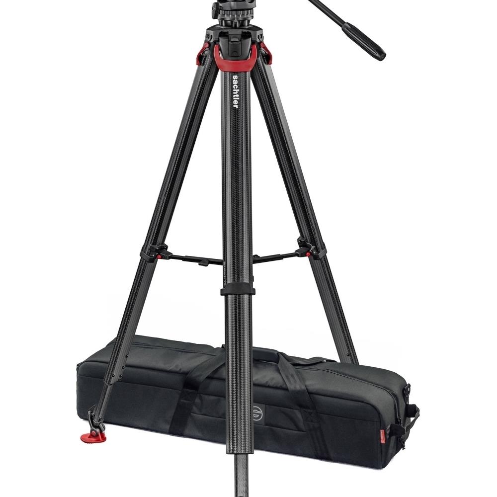  TCNCD285604 Sachtler SACH-0795 System FSB 8 Sideload with Flowtech75 Carbon Fiber Tripod with Mid-Level Spreader and Rubber -ft