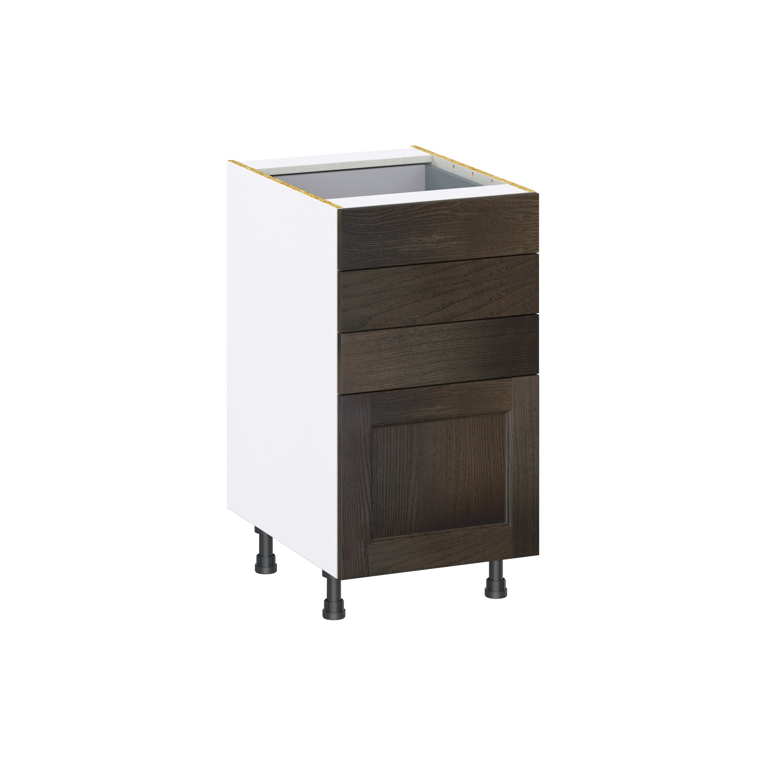 Hugo&Borg Montclaire 18-in W x 34.5-in H x 24-in D Wood 3-Drawer Base Fully Assembled Cabinet (Recessed Panel Style)