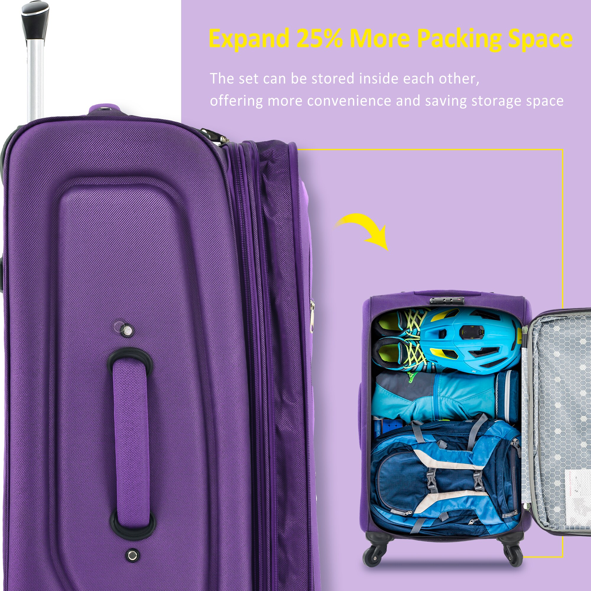 LOVMOR SF-H-PP283608AAI Luggage-And-Luggage-Sets - View #2