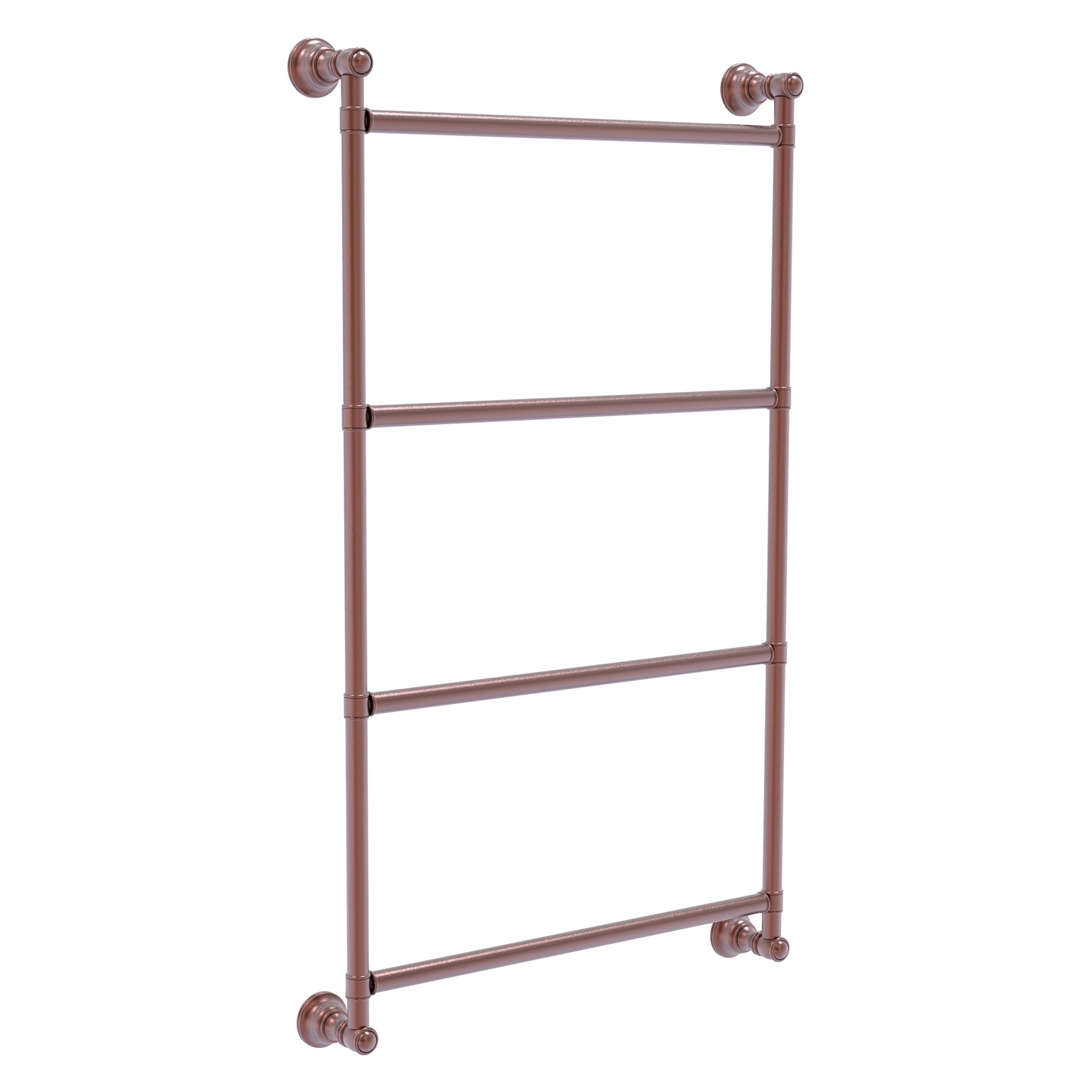 Allied Brass CL-28-30-CA Carolina 30-in double Antique Copper Wall mount 4-tier Towel Bar