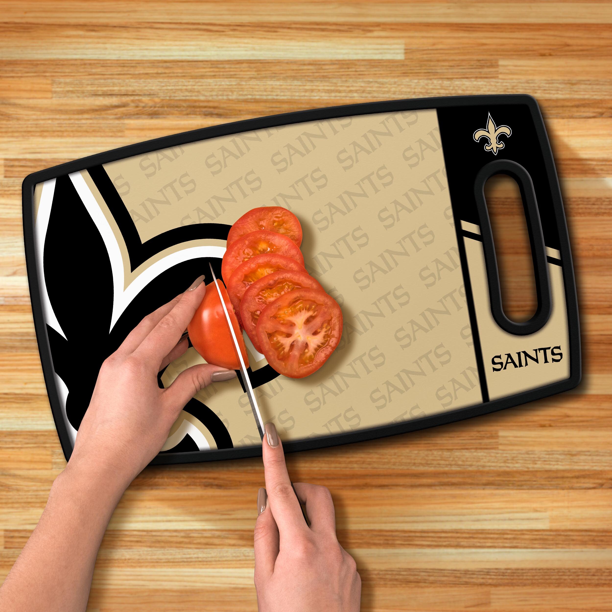 Sportula New Orleans Saints Logo Series Cutting Board 9-in L x 14