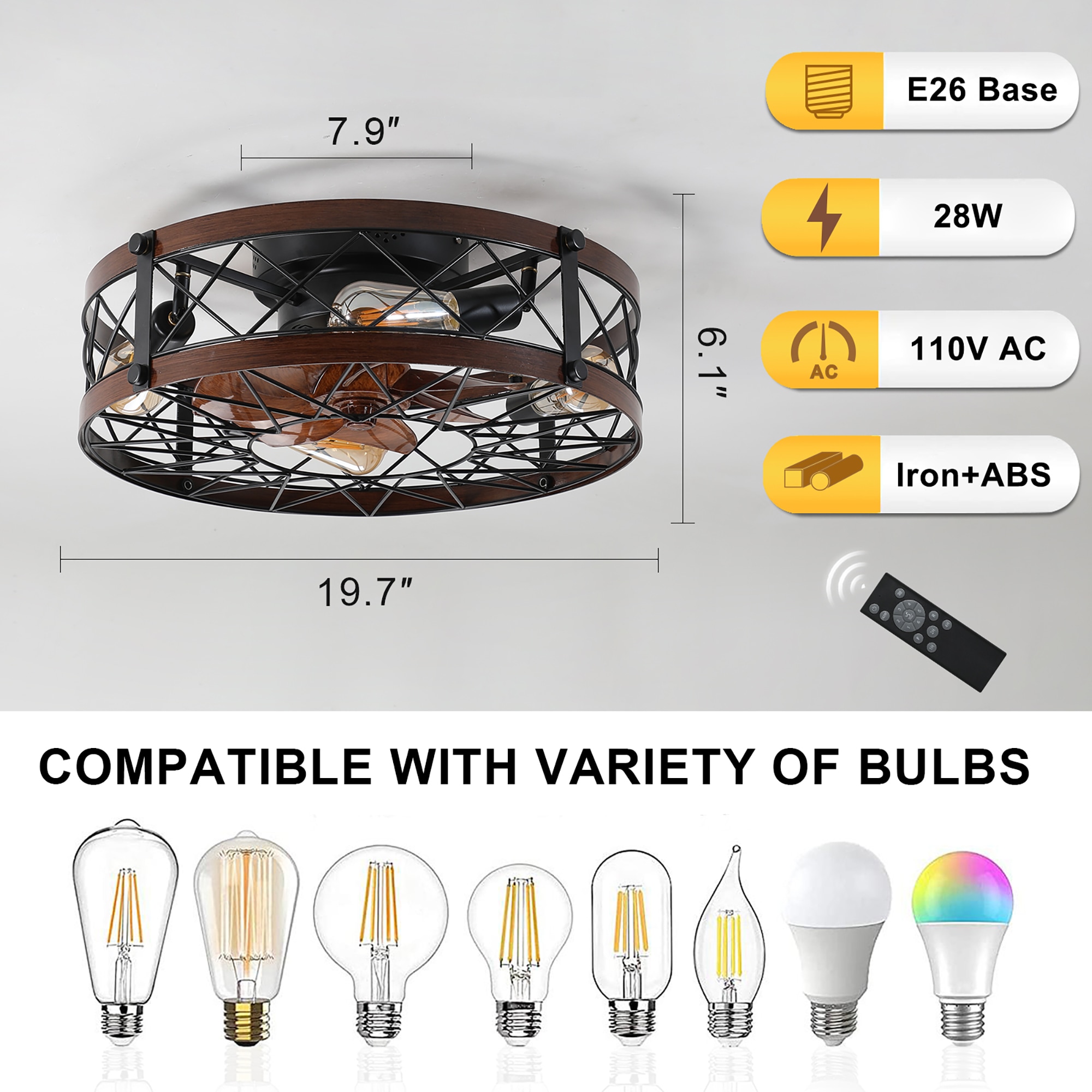 Fun Orange FUNQ3CF03 Ceiling-Fans - View #9
