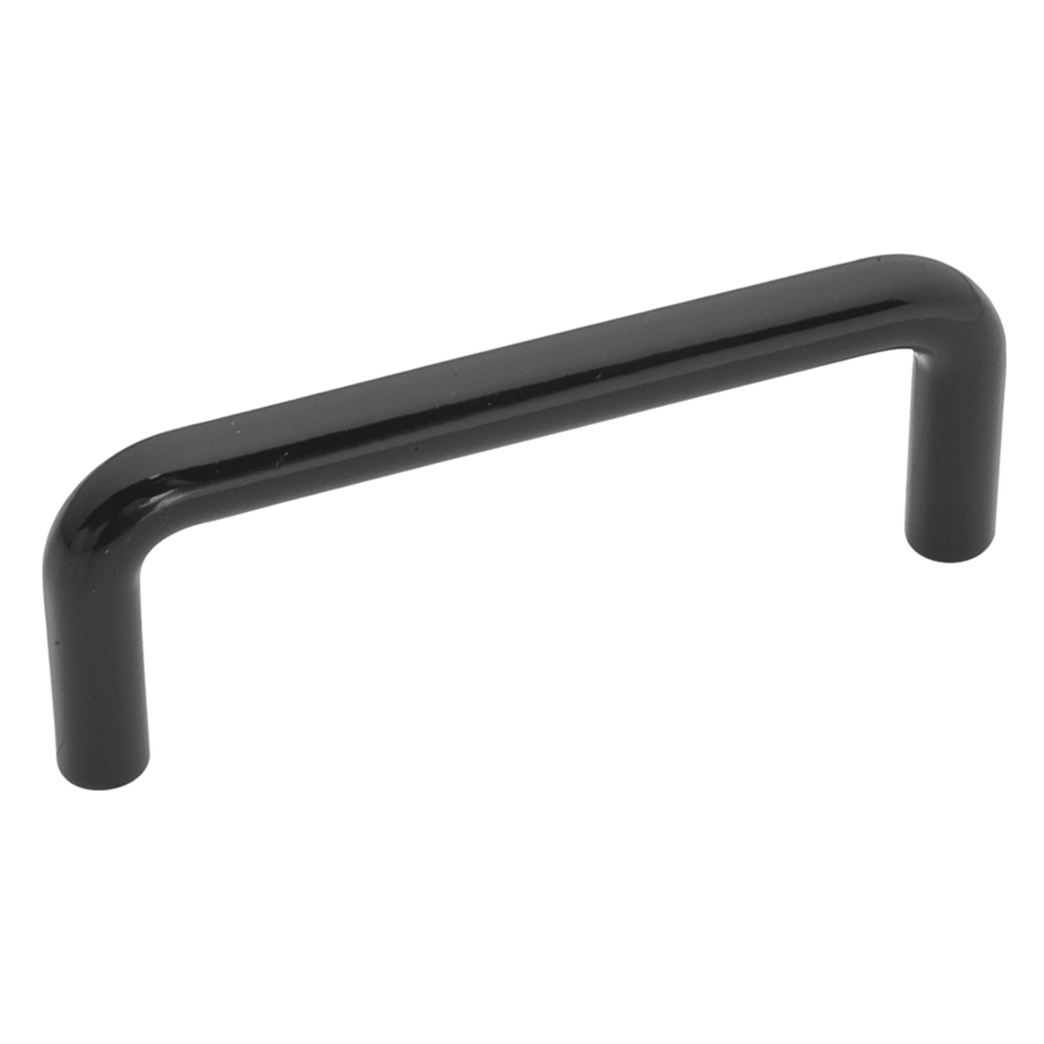 Hickory Hardware PW353-22-25B Wire Pulls 3-in , 76mm Center to Center Black Rectangular Handle 25 -Pack