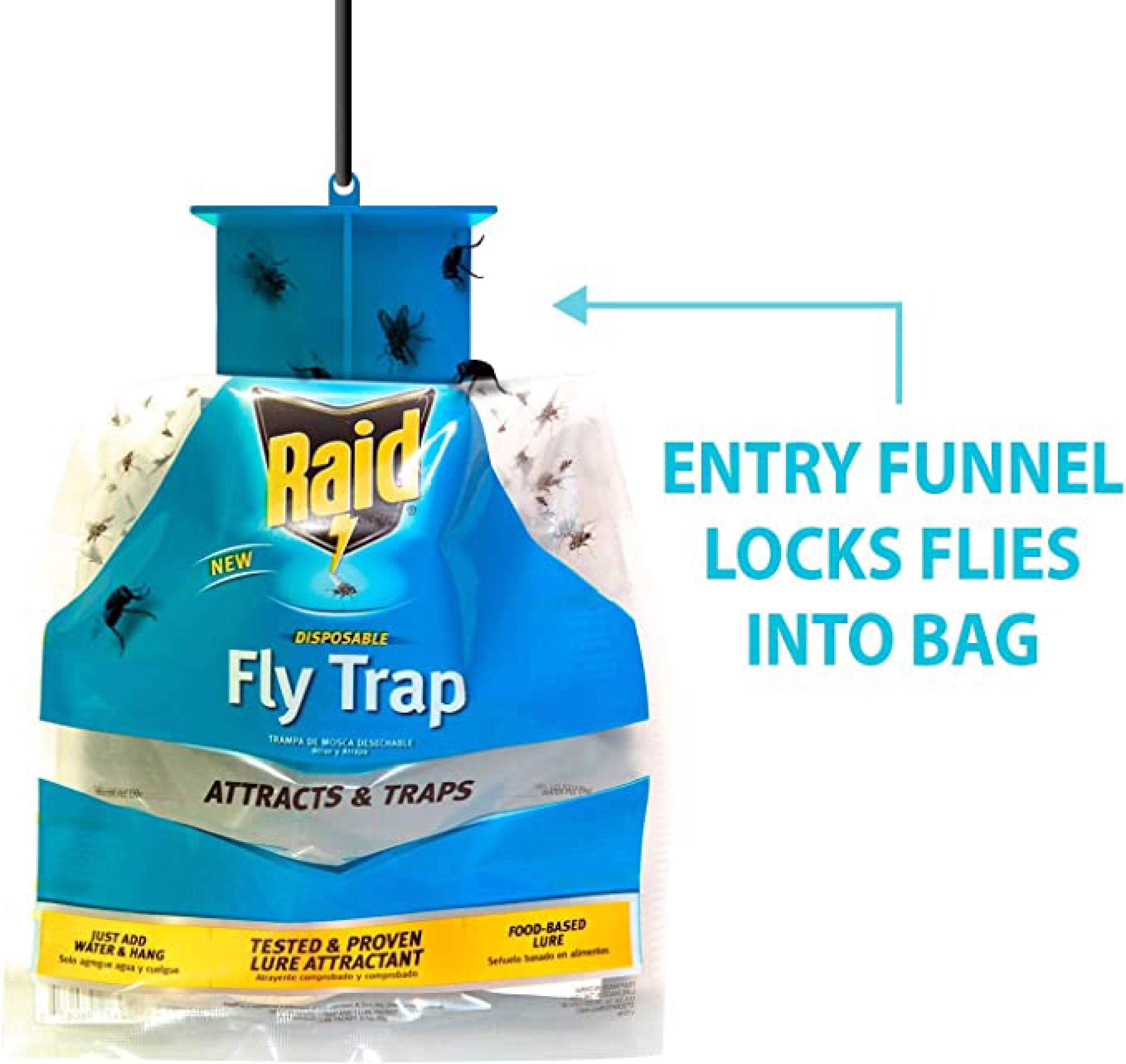 Raid Fly Bag Trap Outdoor Insect Trap in the Insect Traps department at ...