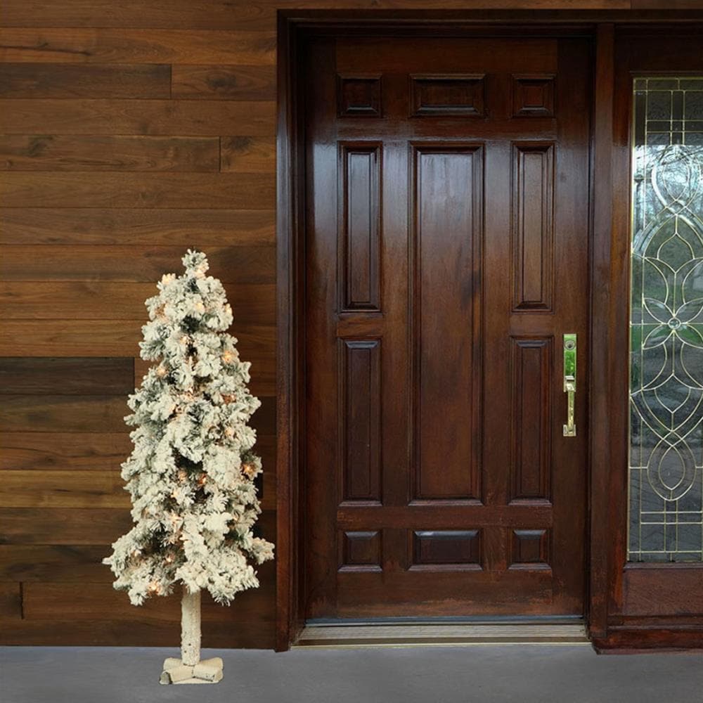 Elegant 2-Ft White Pine Pre-Lit Christmas Tree with Clear Lights