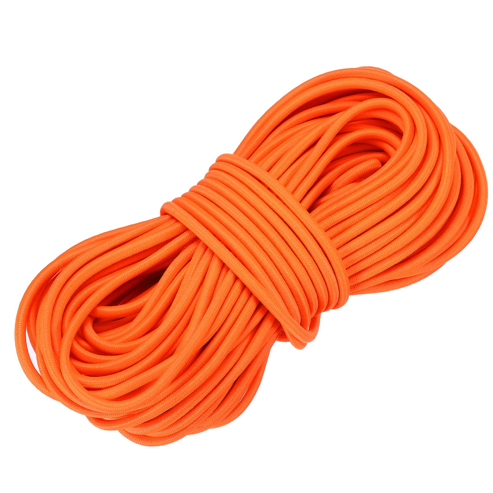 PATIKIL Elastic Bungee Cord 1/8Inch x 49FTHeavy Duty Polyester Bungee Shock Cords Kayak Stretch String Rope for Kayak Strap Tarp Tie Boating Tent Camping DIY Craft Fluorescent Orange