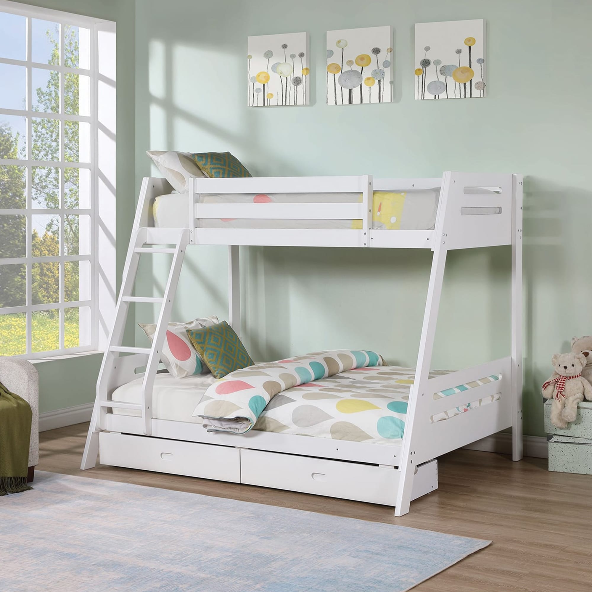 IHOMEadore MDFM-BK003WH Bunk-Beds - View #9