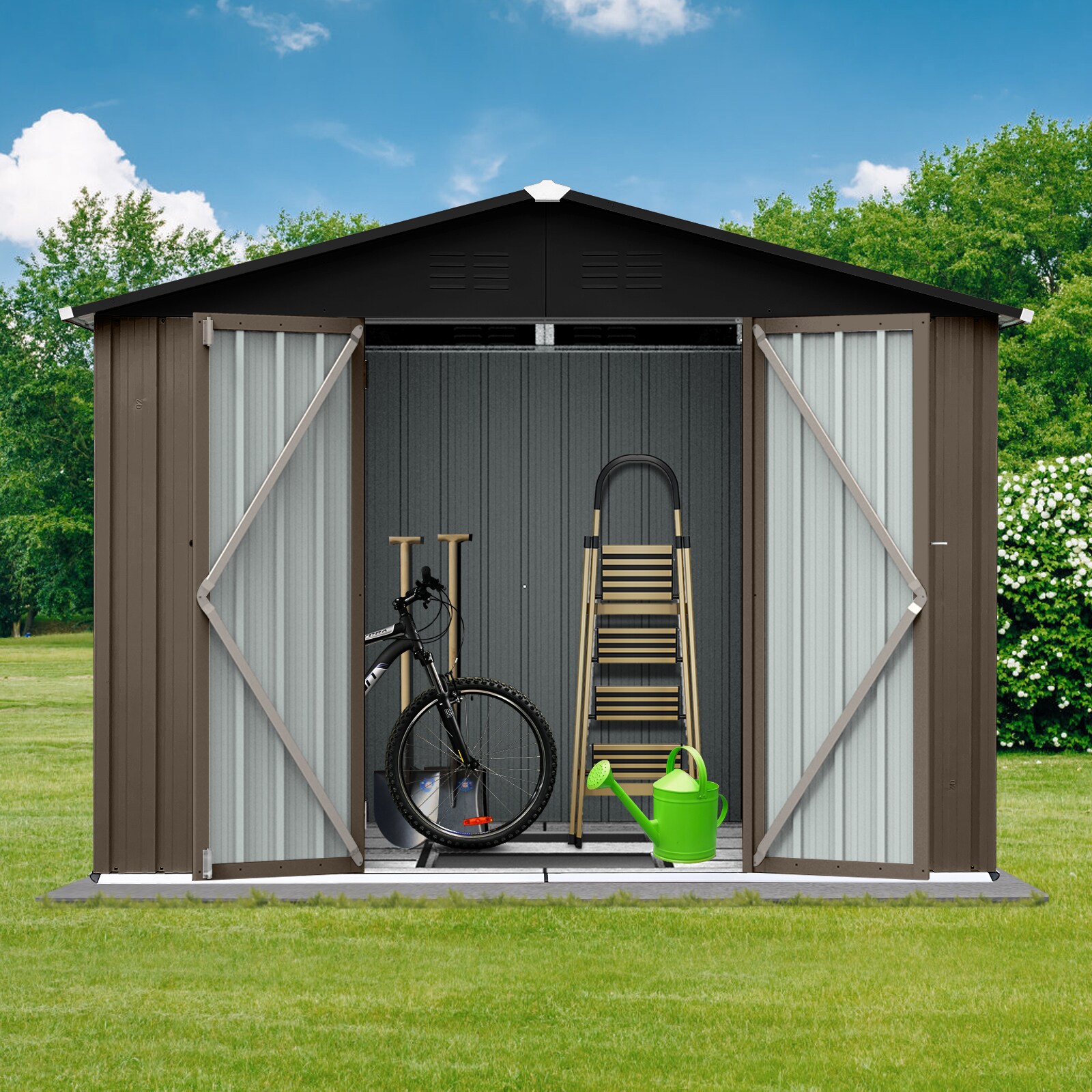 LOVMOR SF-M-W1350S00024 Metal-Storage-Buildings-Sheds - View #3