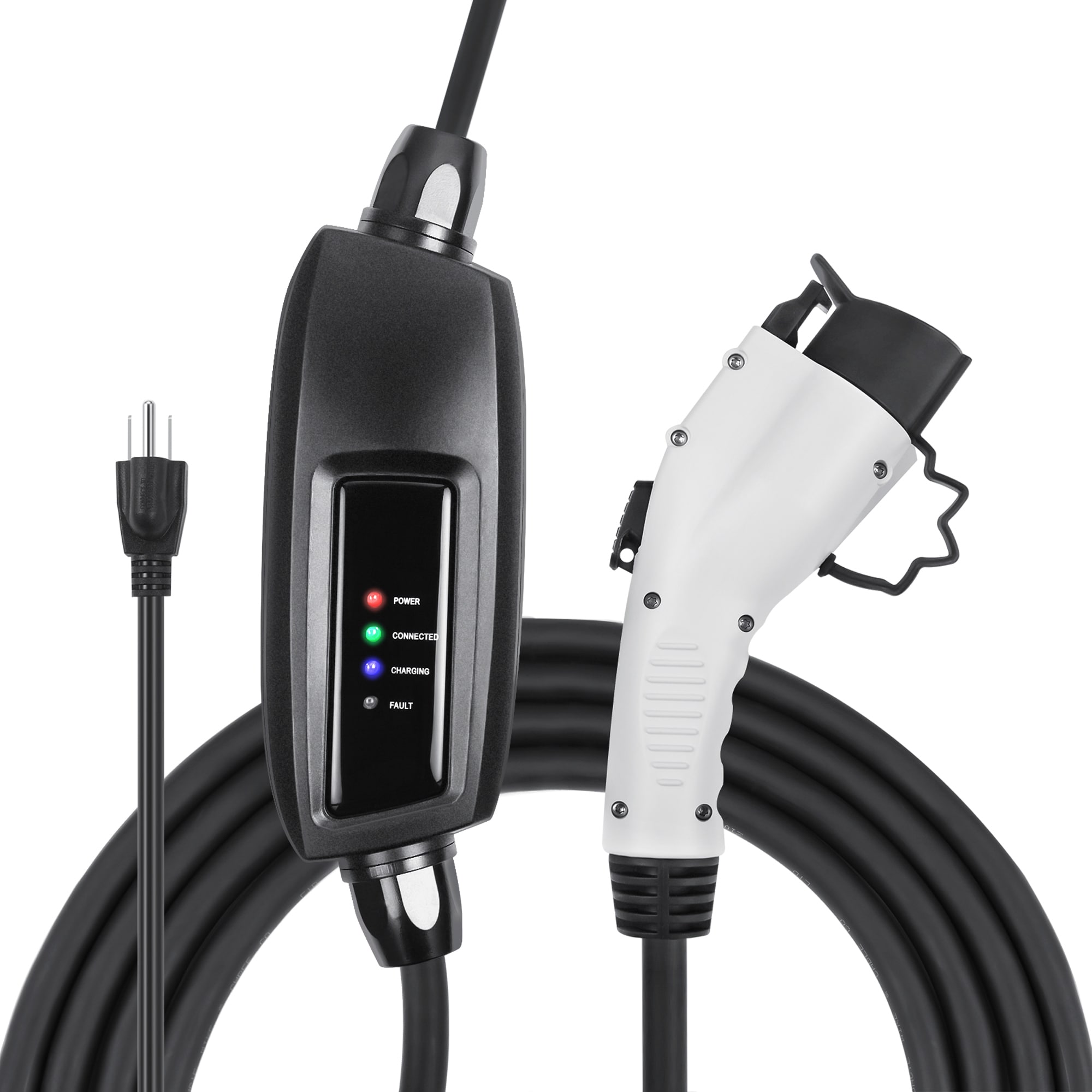 Lectron 5-15 Plug J1772 Cable EV Charger Level 16 Amps/ EV Electric  Vehicle Charging Station with 21-ft Cable in the Electric Car Chargers  department at